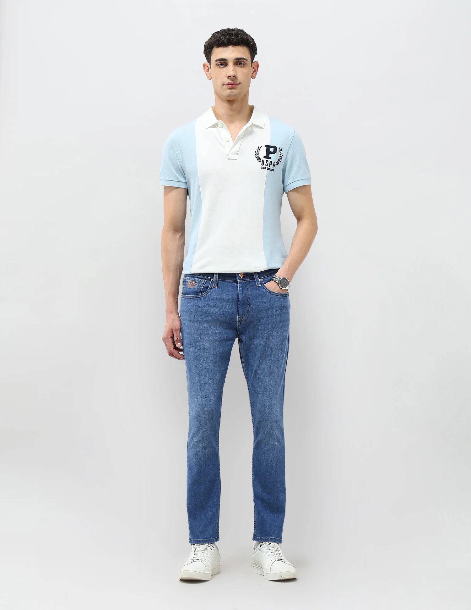 Henry Tapered Fit Blue Jeans - Image 3