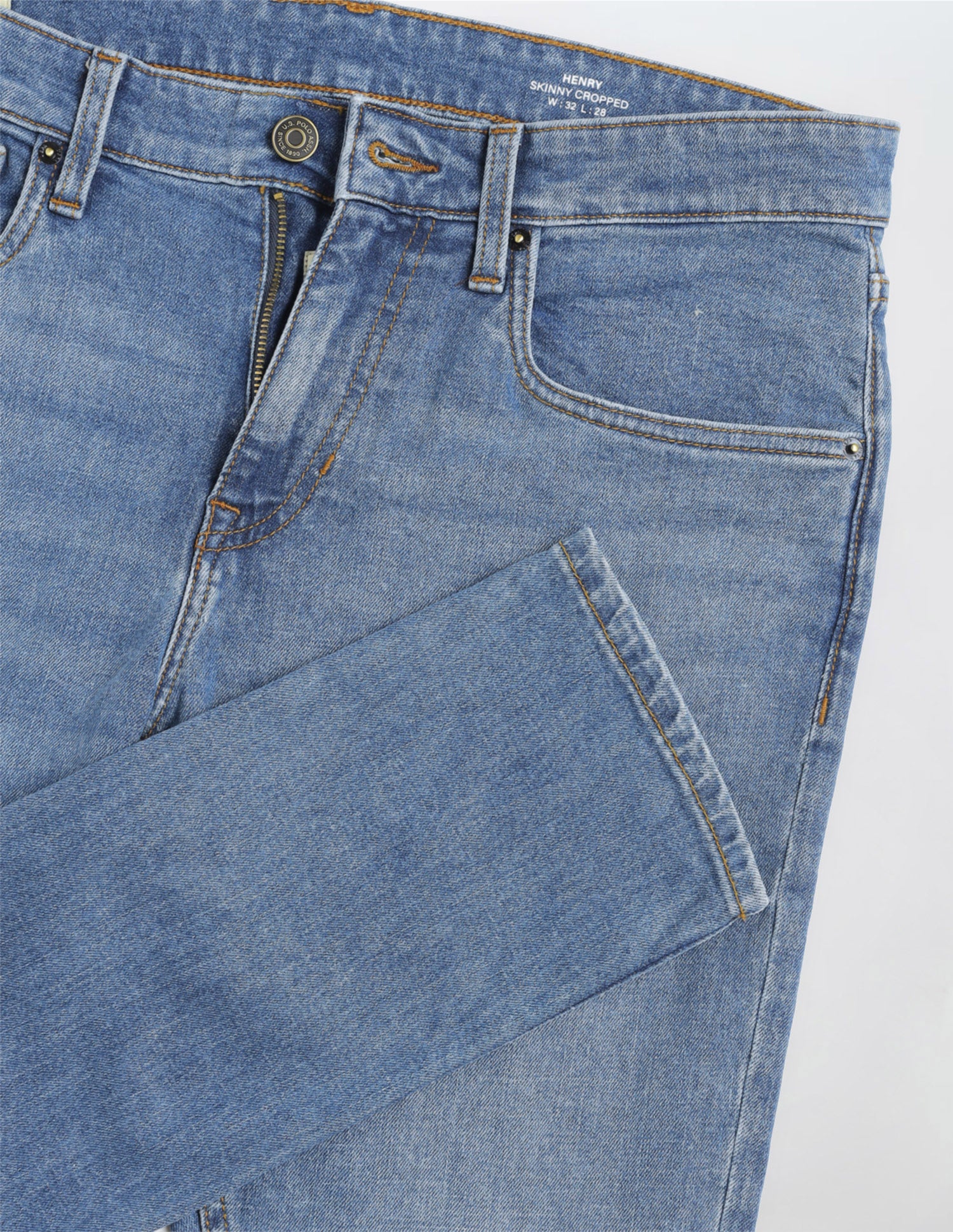 Henry Tapered Fit Blue Jeans - Image 2
