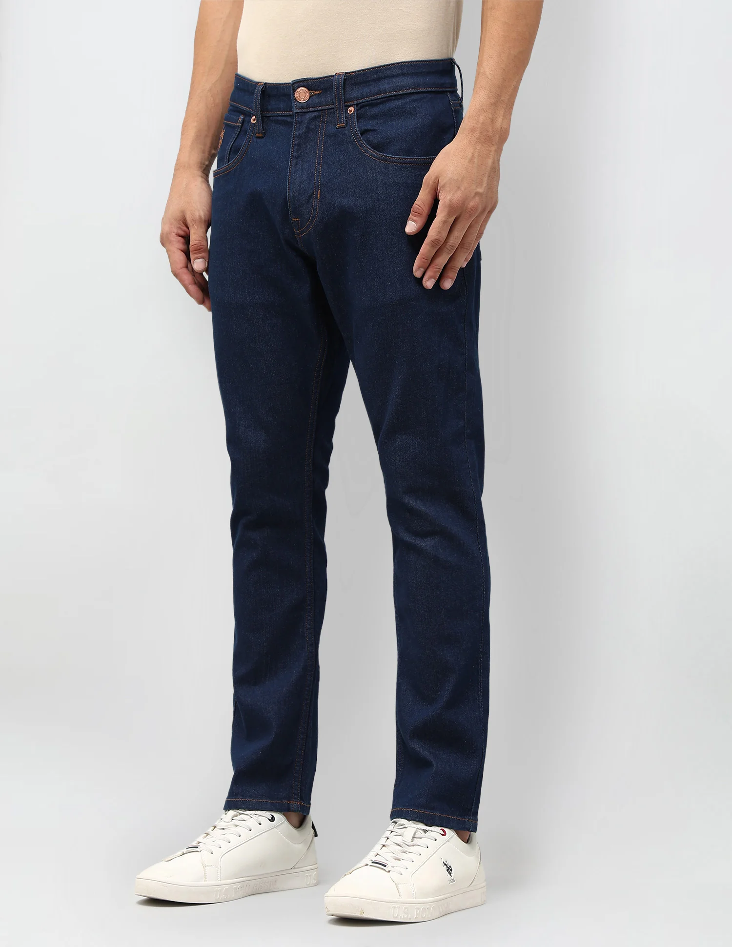 Henry Tapered Fit Blue Jeans - Image 4