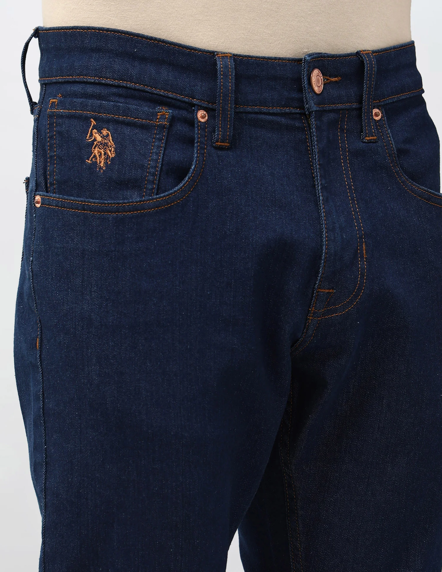 Henry Tapered Fit Blue Jeans - Image 7