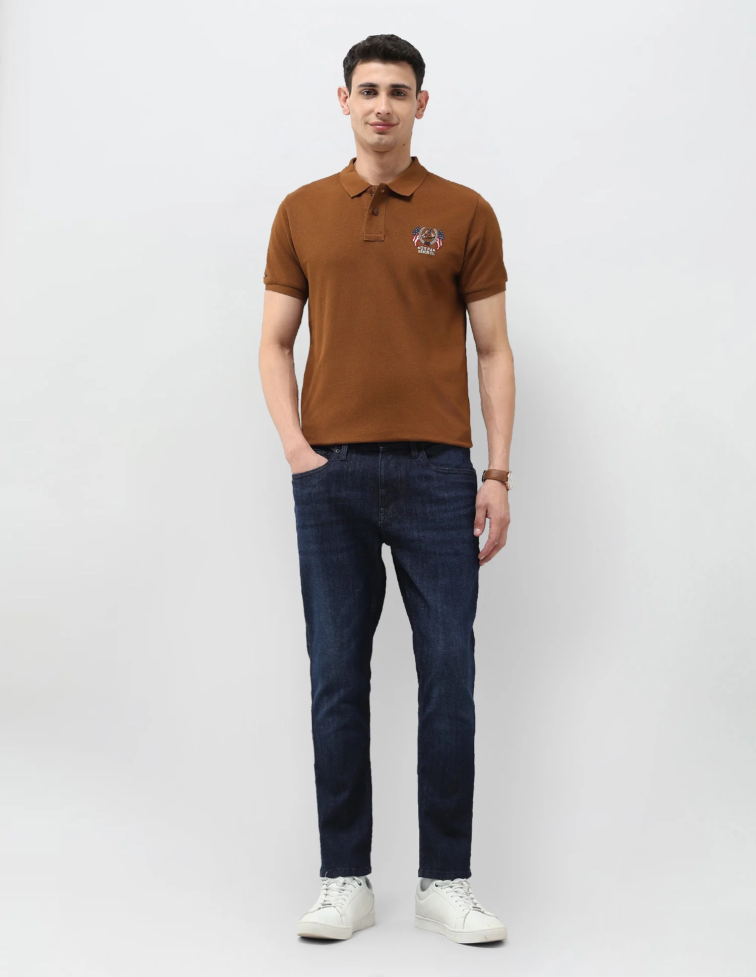 Henry Tapered Fit Blue Jeans - Image 3