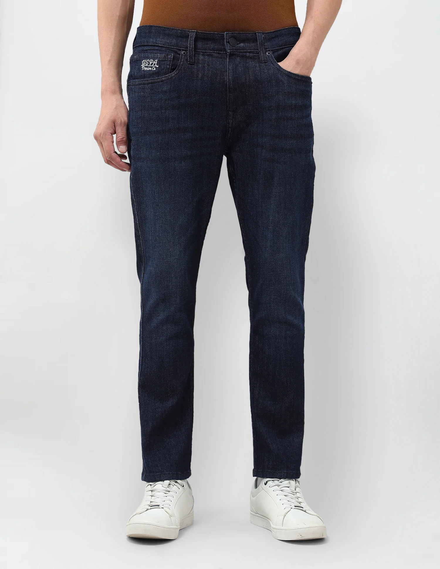 Henry Tapered Fit Blue Jeans - Image 6