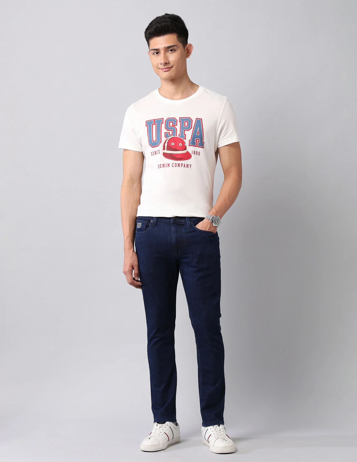 Henry Tapered Fit Blue Jeans - Image 3