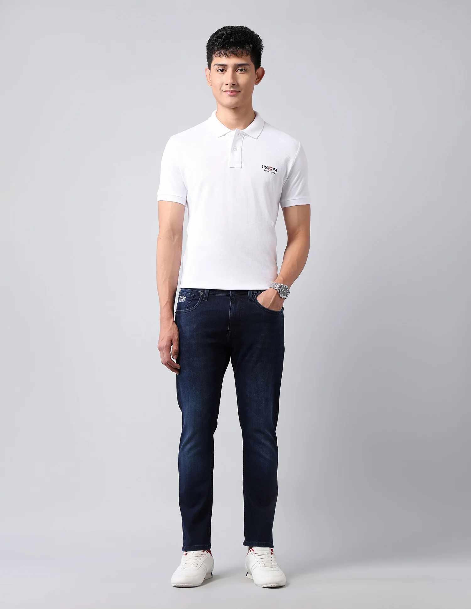 Henry Tapered Fit Blue Jeans - Image 3