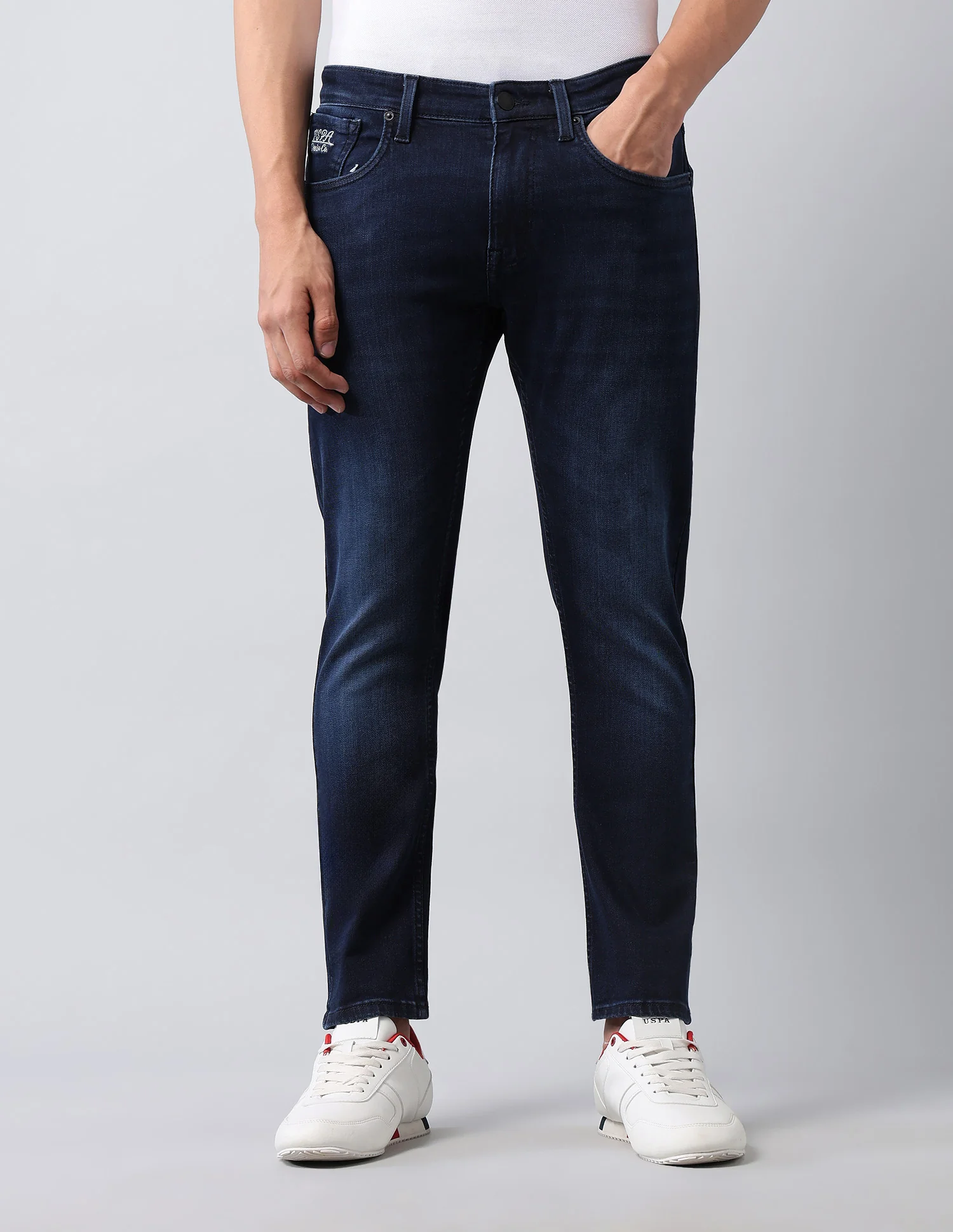 Henry Tapered Fit Blue Jeans - Image 6