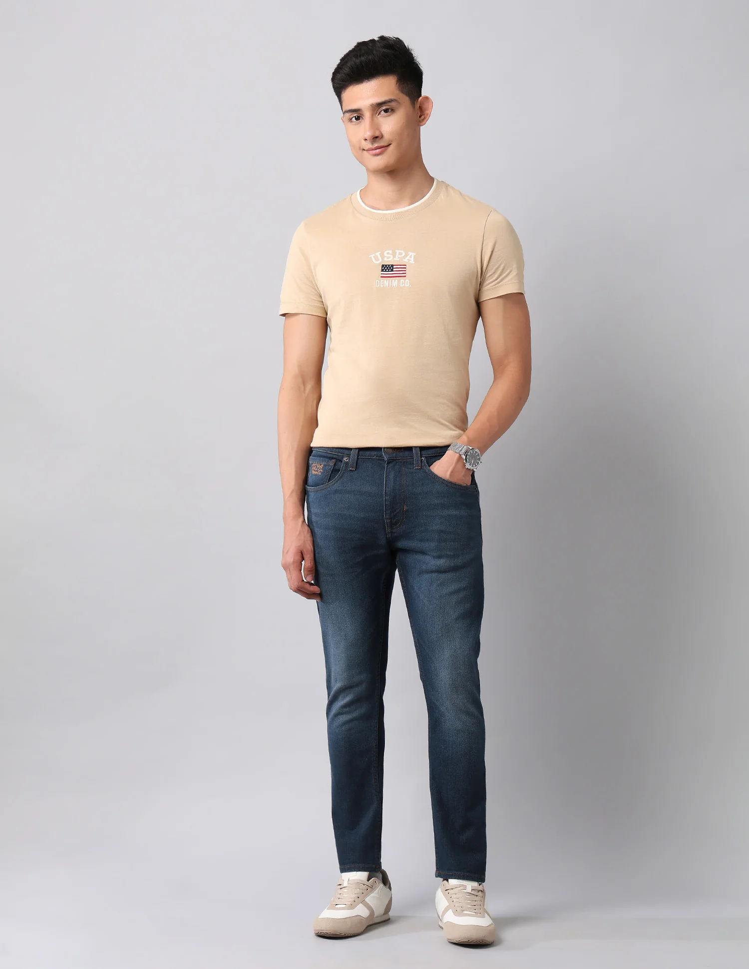 Henry Tapered Fit Blue Jeans - Image 3