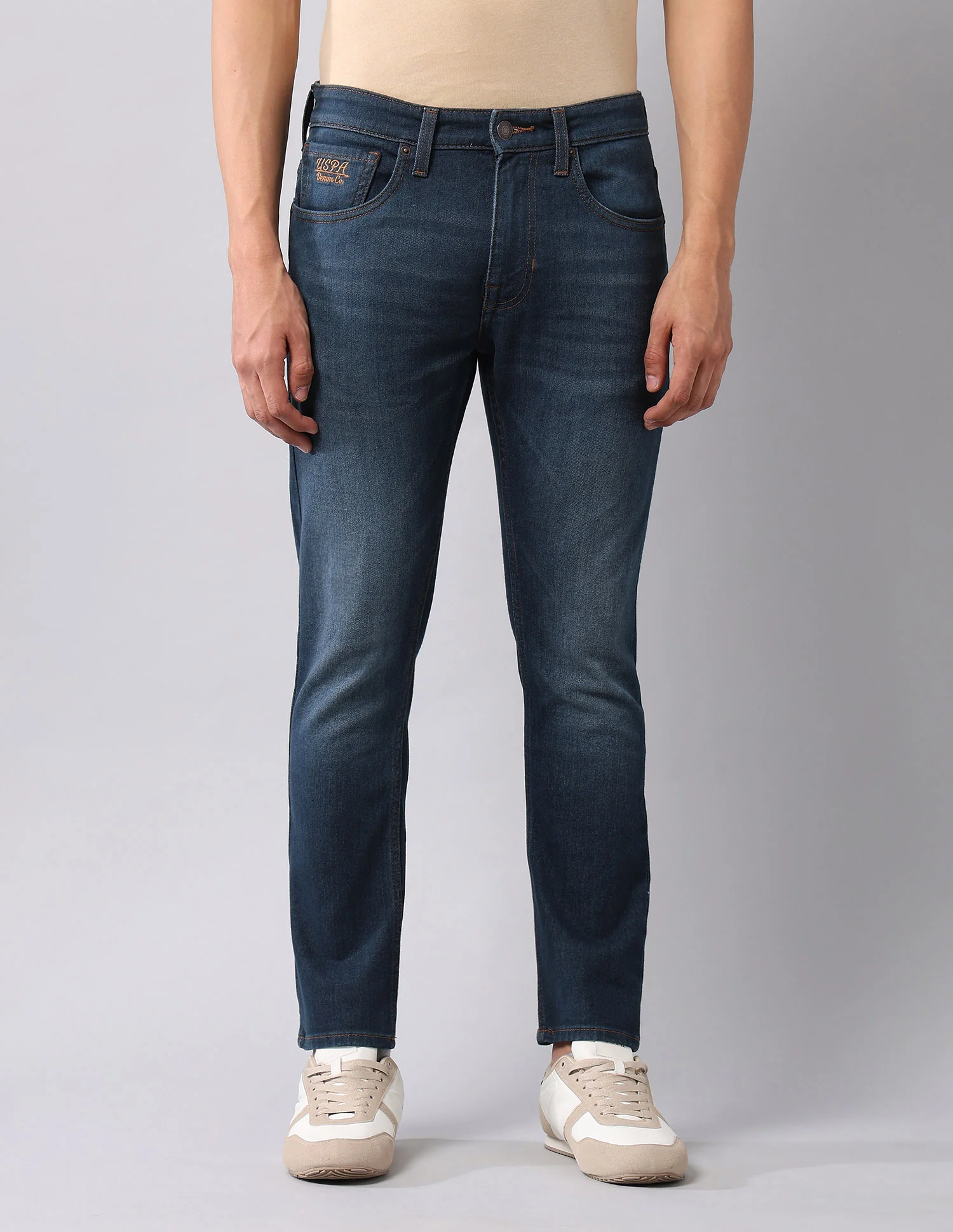 Henry Tapered Fit Blue Jeans - Image 6
