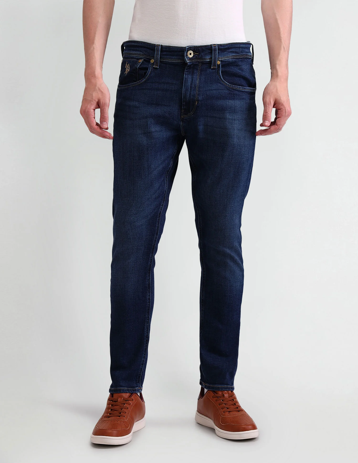 Henry Tapered Fit Blue Jeans - Image 6