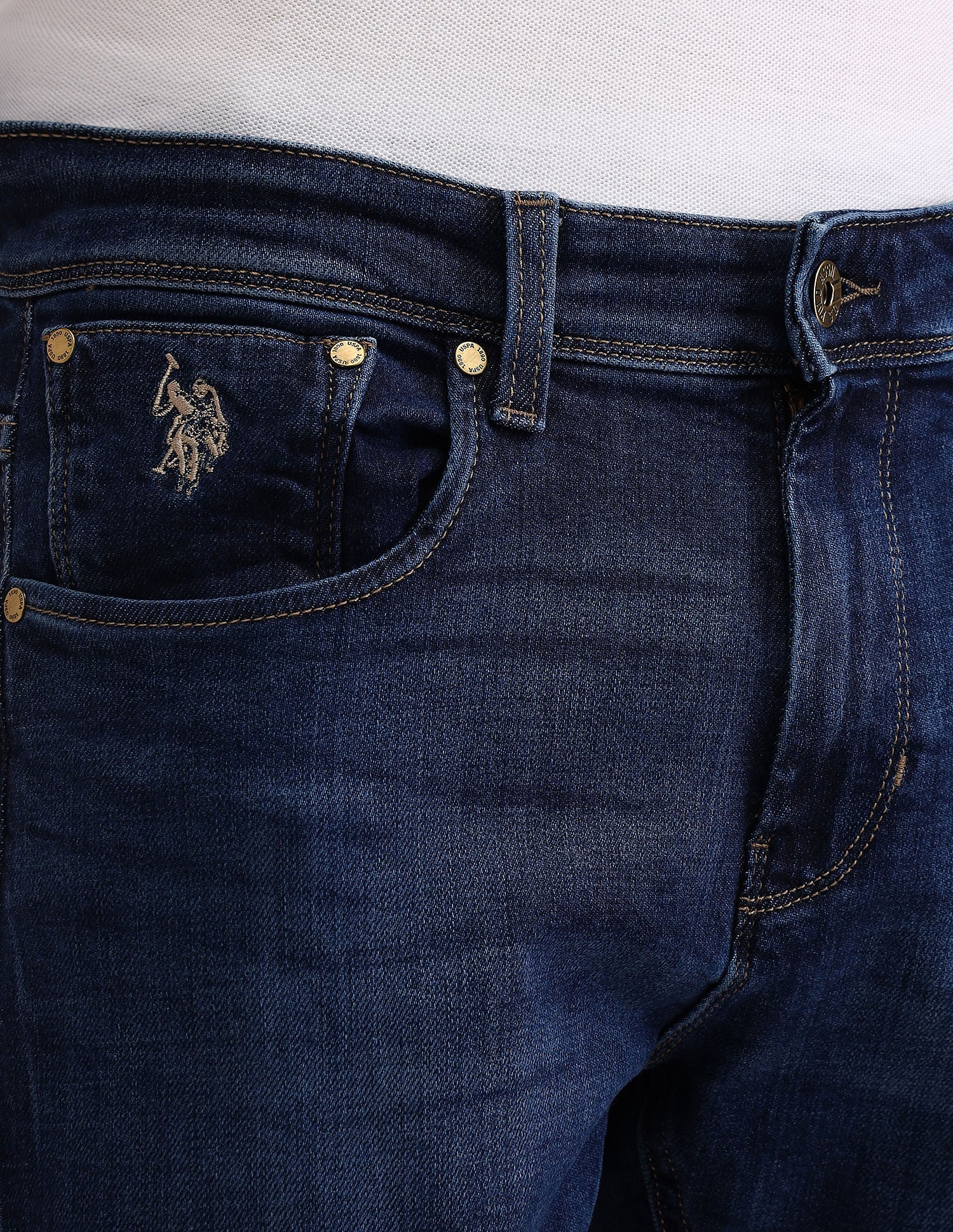 Henry Tapered Fit Blue Jeans - Image 8