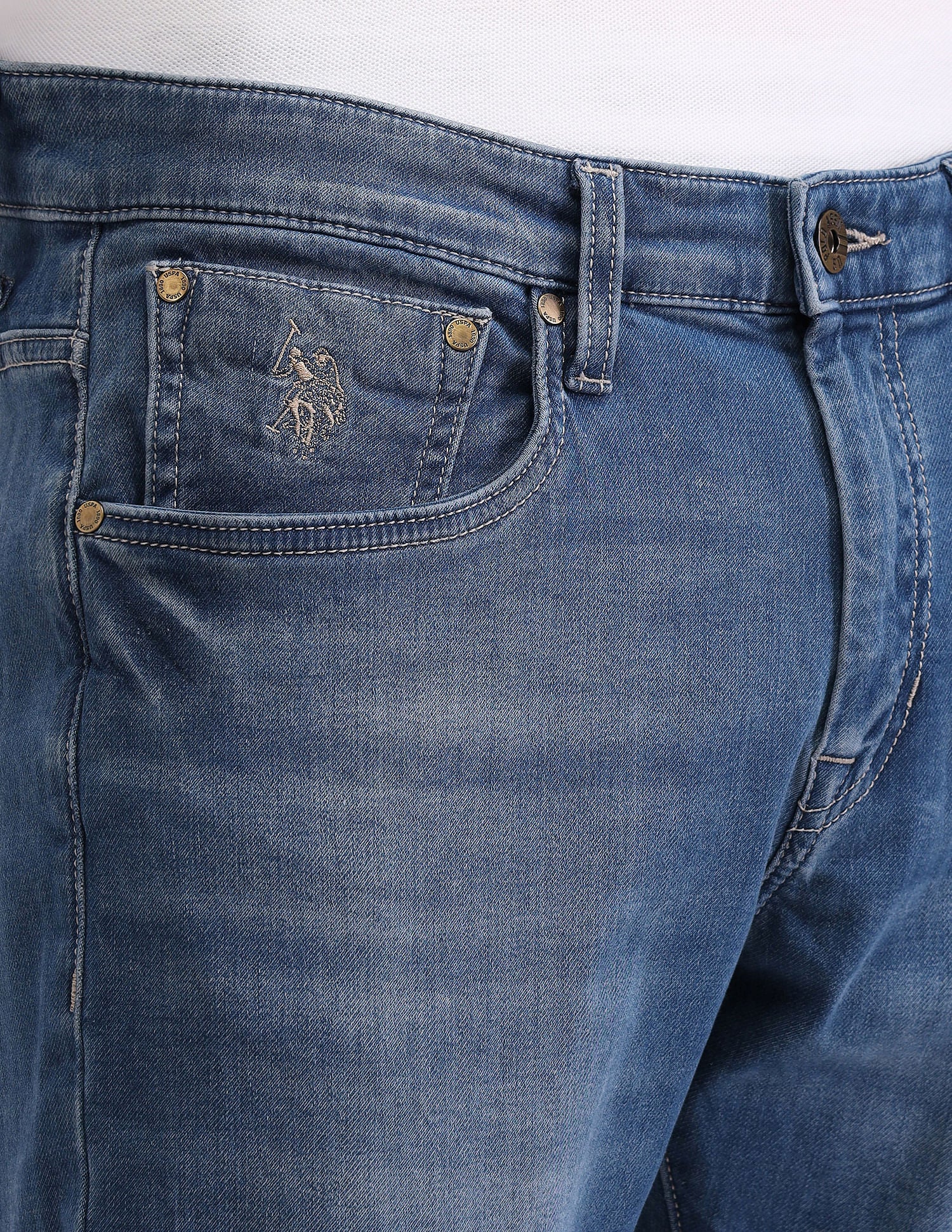 Henry Tapered Fit Blue Jeans - Image 8