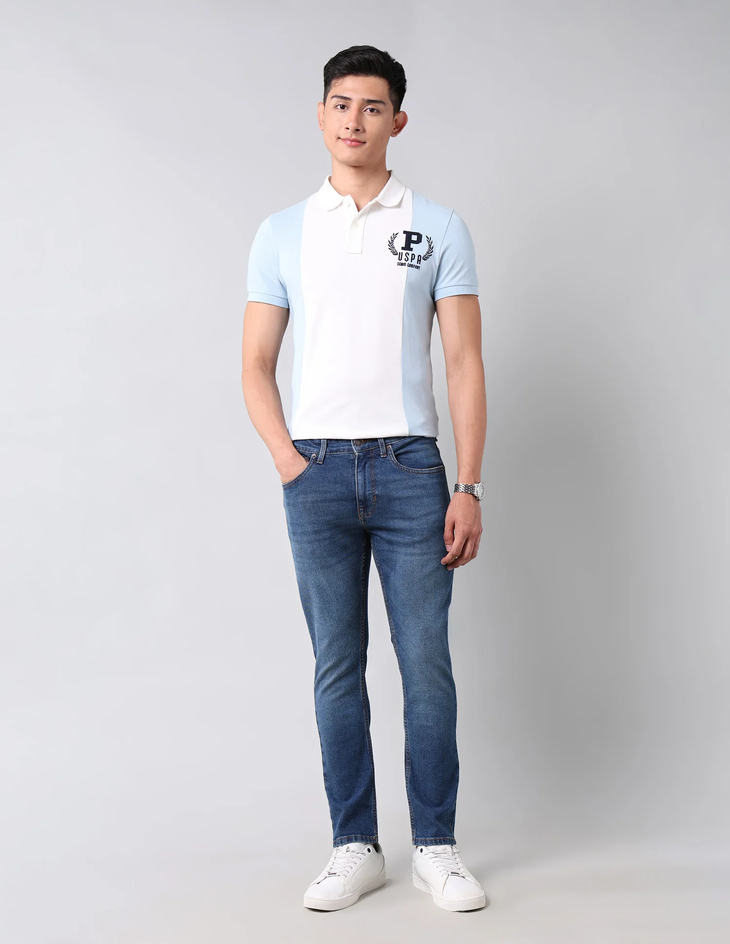Henry Tapered Fit Blue Jeans - Image 3