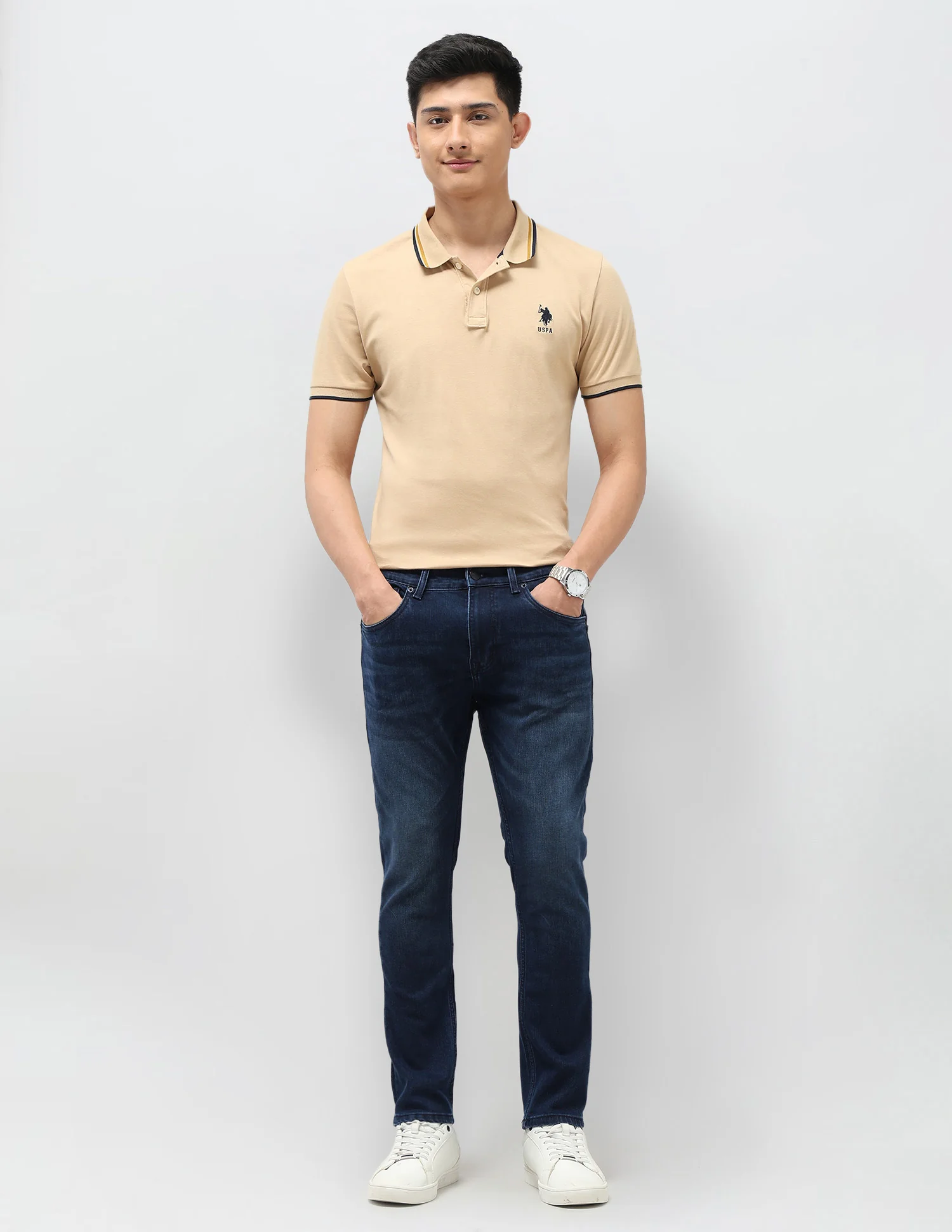 Henry Tapered Fit Blue Jeans - Image 3