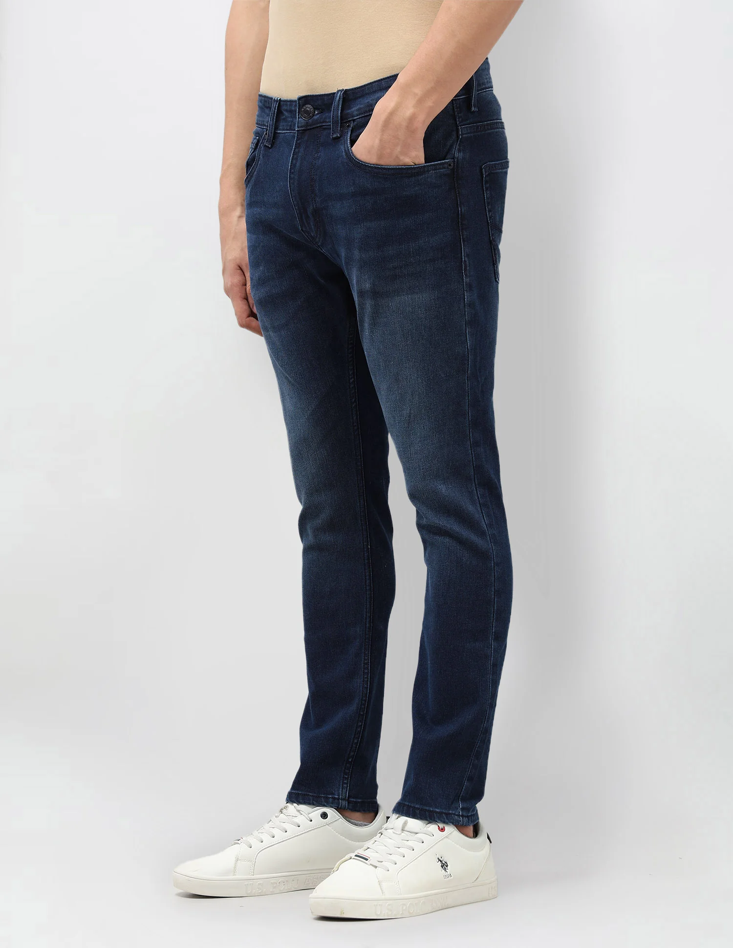 Henry Tapered Fit Blue Jeans - Image 4