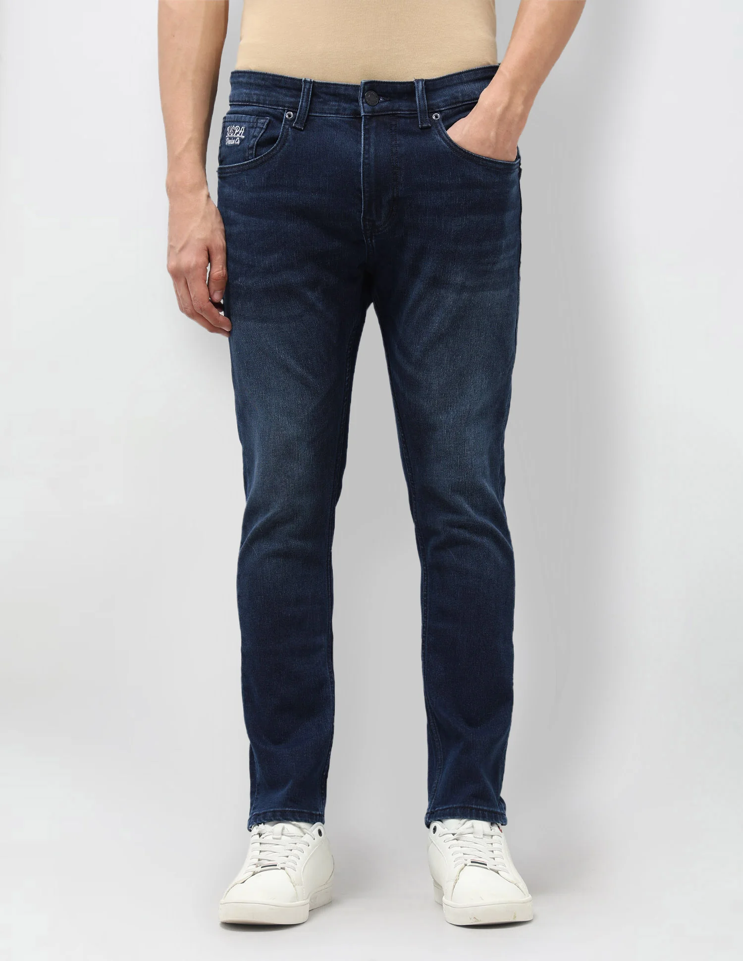 Henry Tapered Fit Blue Jeans - Image 6