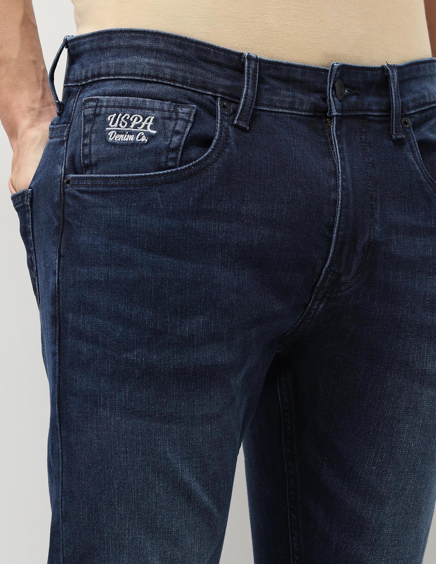 Henry Tapered Fit Blue Jeans - Image 7