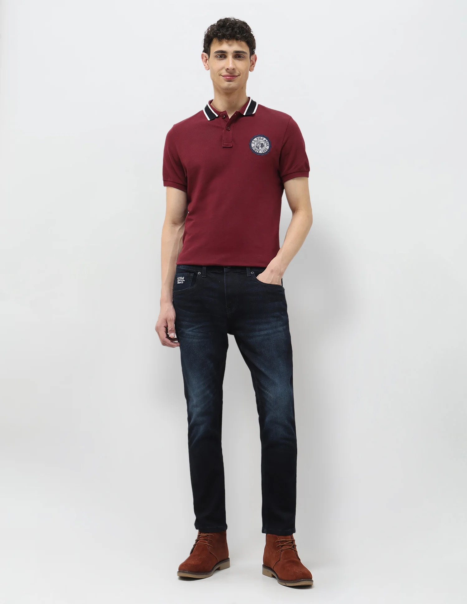 Henry Tapered Fit Blue Jeans - Image 3