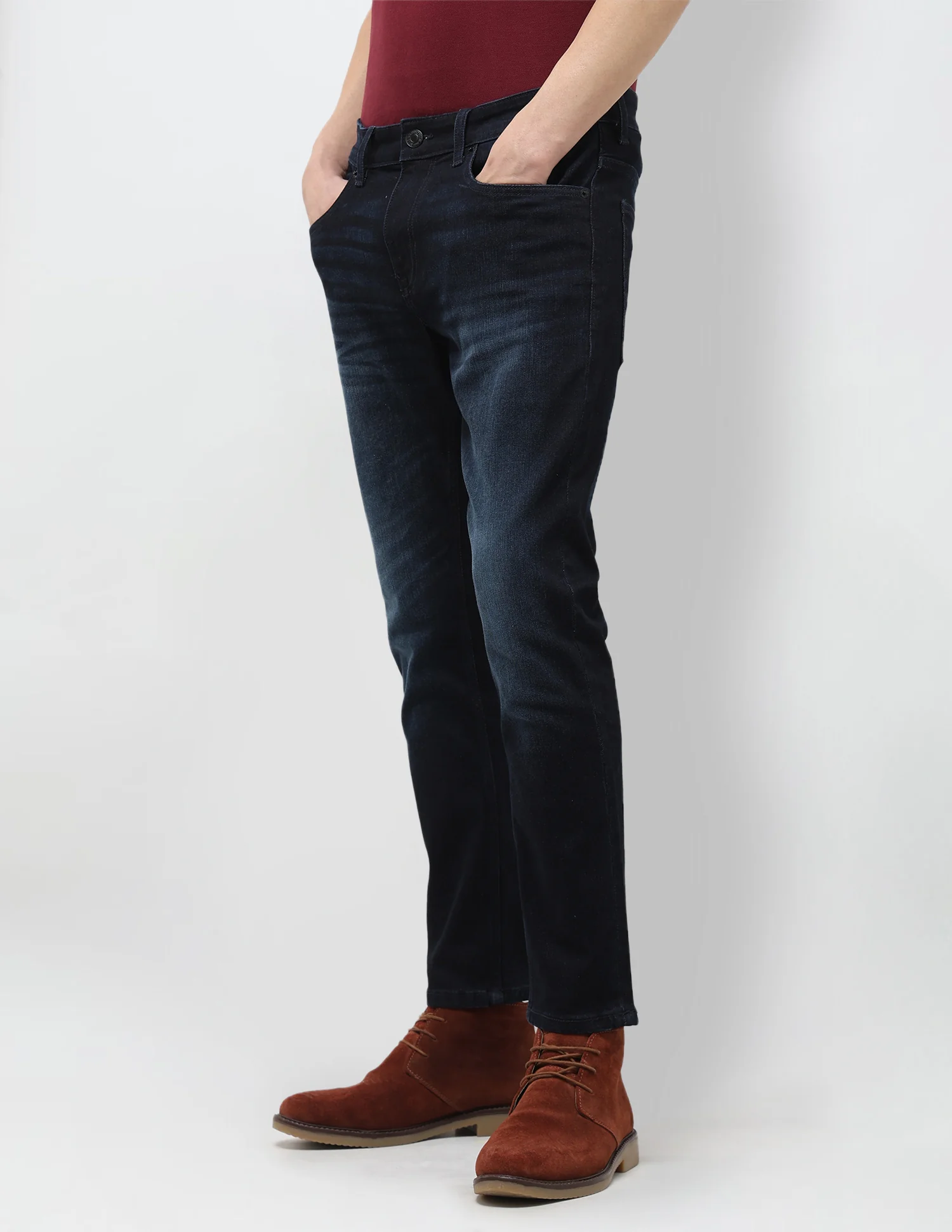 Henry Tapered Fit Blue Jeans - Image 4