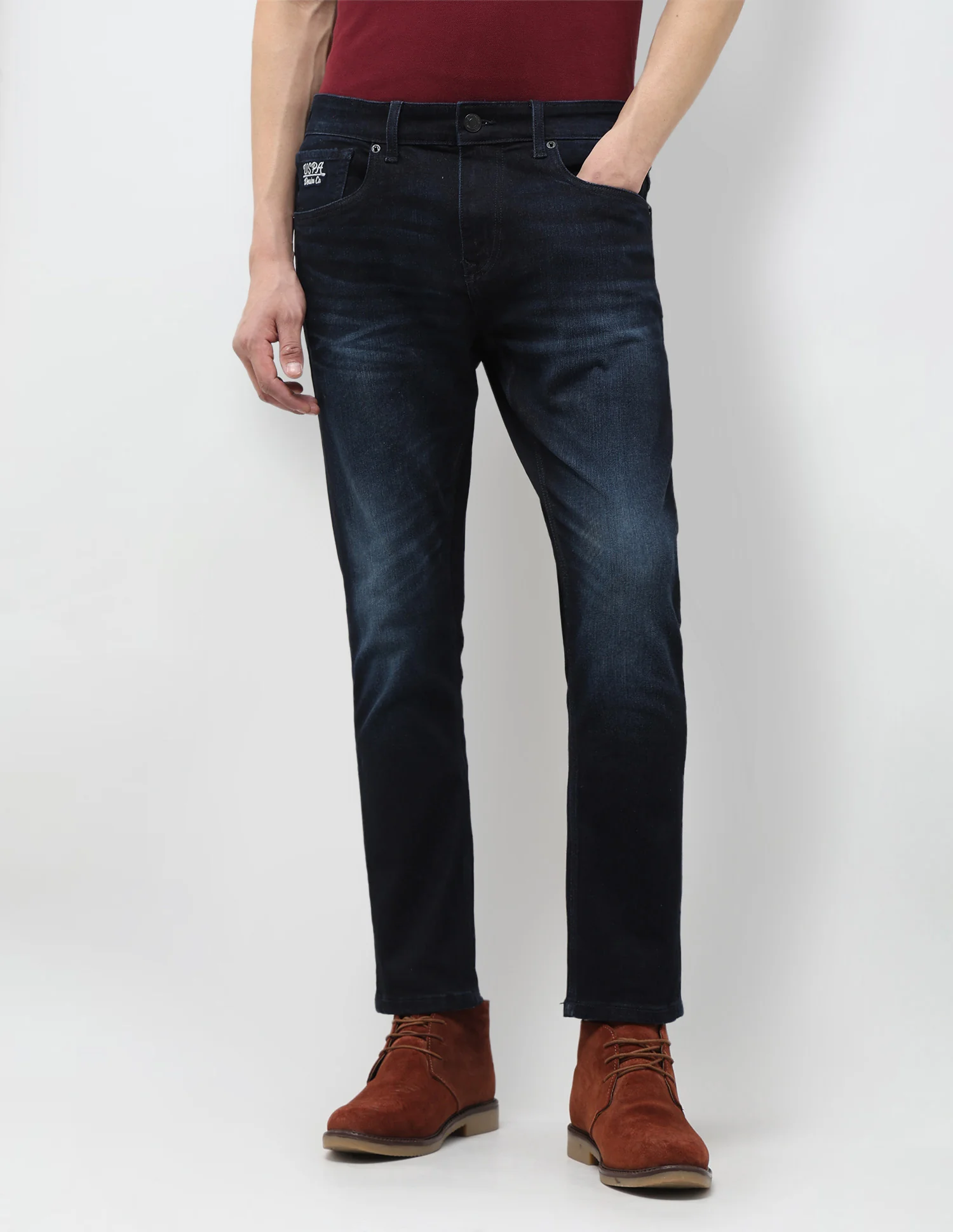 Henry Tapered Fit Blue Jeans - Image 6