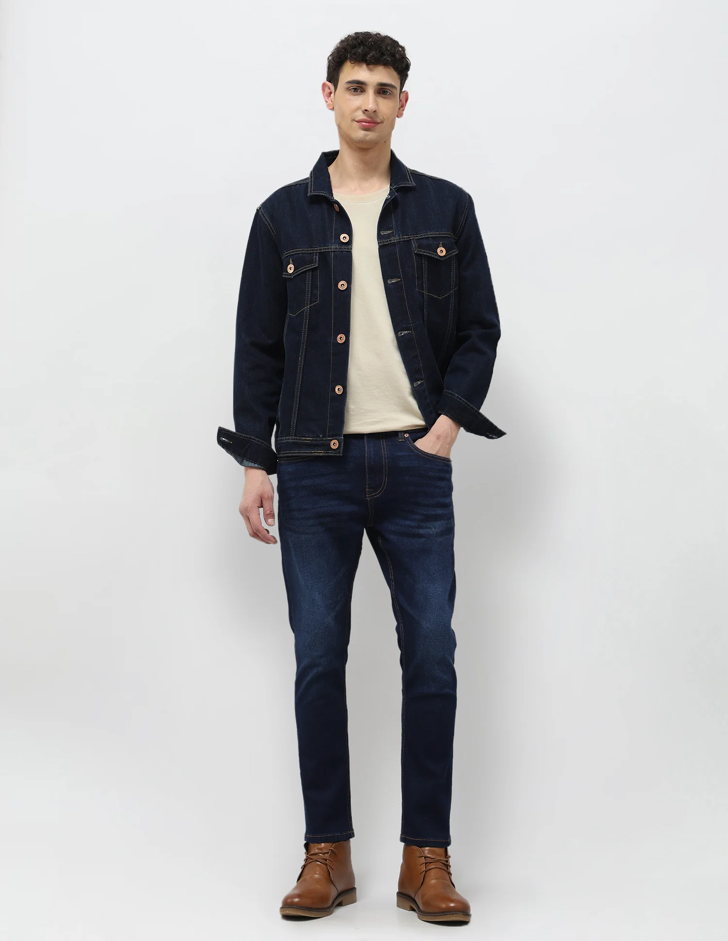 Henry Tapered Fit Blue Jeans - Image 3