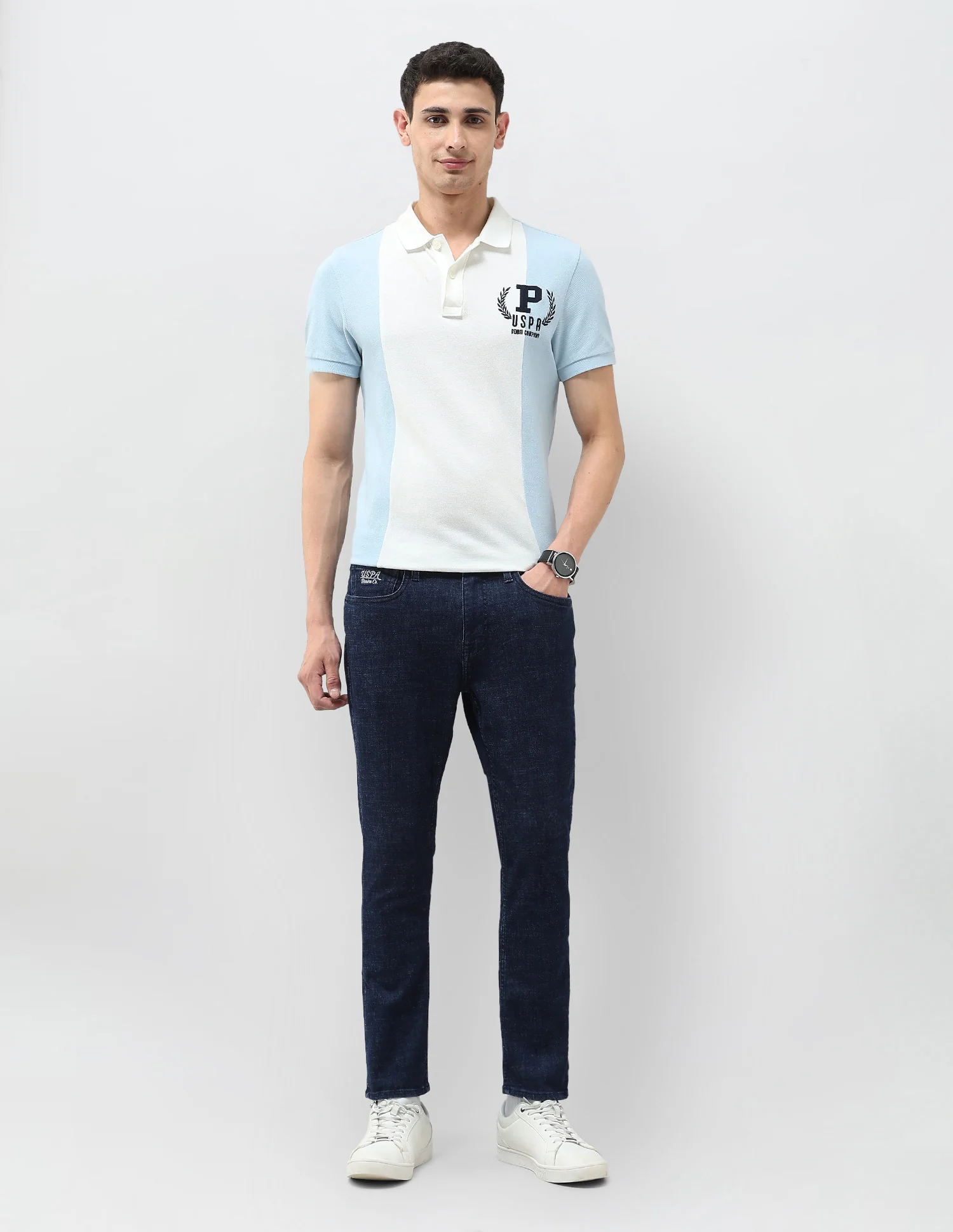 Henry Tapered Fit Blue Jeans - Image 3