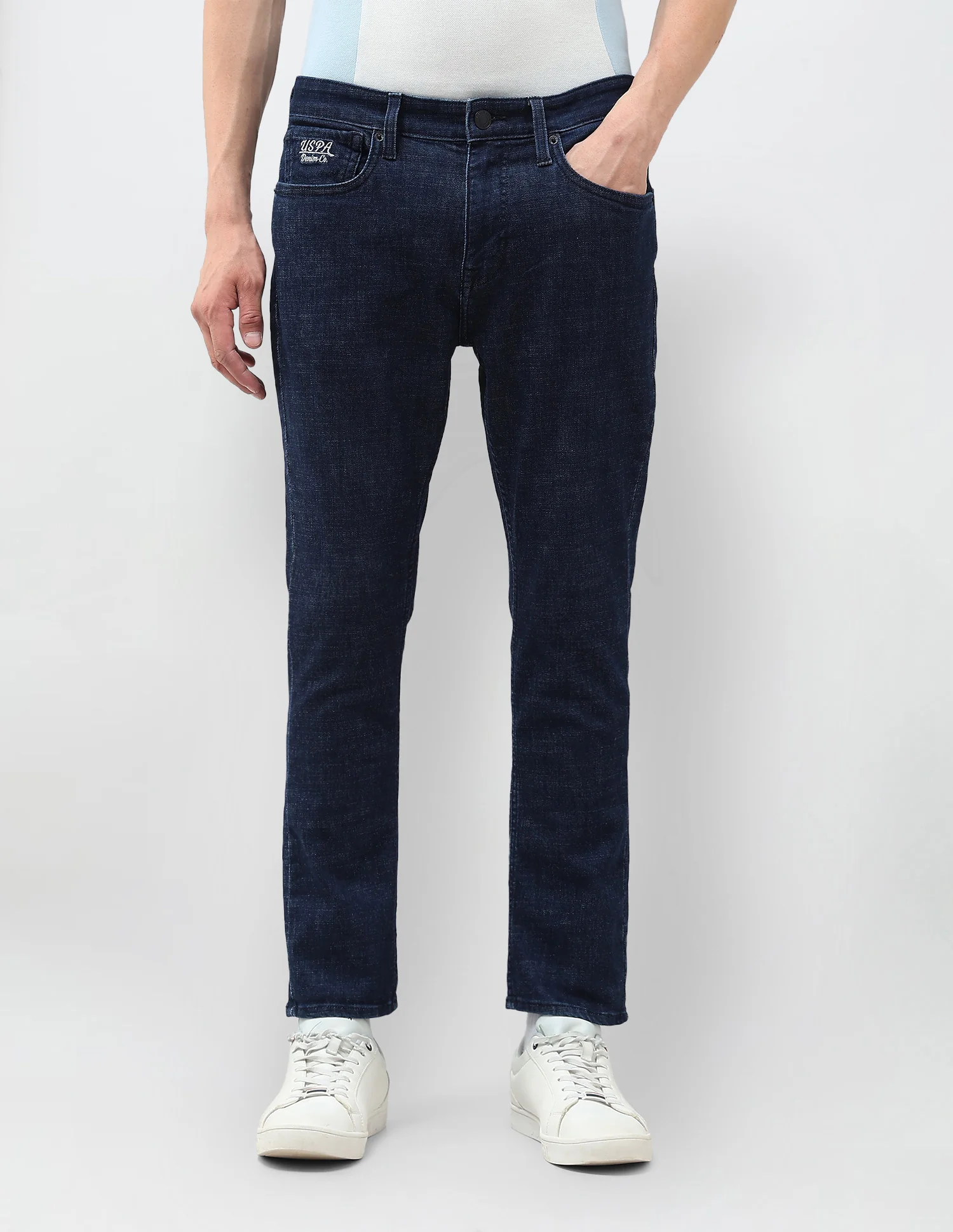 Henry Tapered Fit Blue Jeans - Image 6