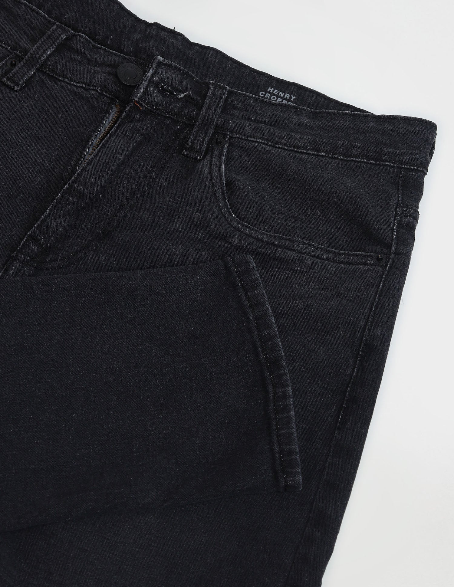 Henry Tapered Fit Cropped Grey Jeans - Image 2