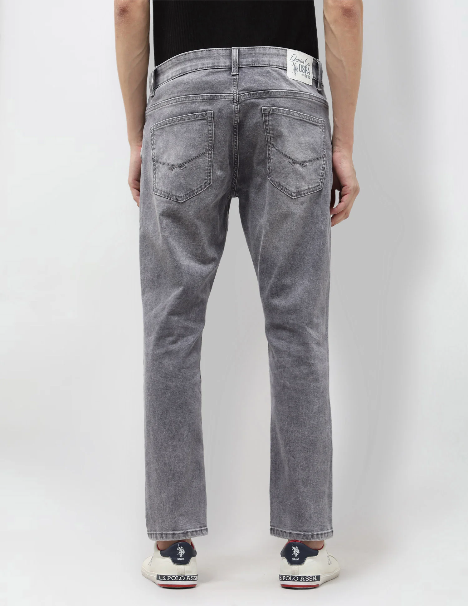 Henry Tapered Fit Grey Jeans - Image 5
