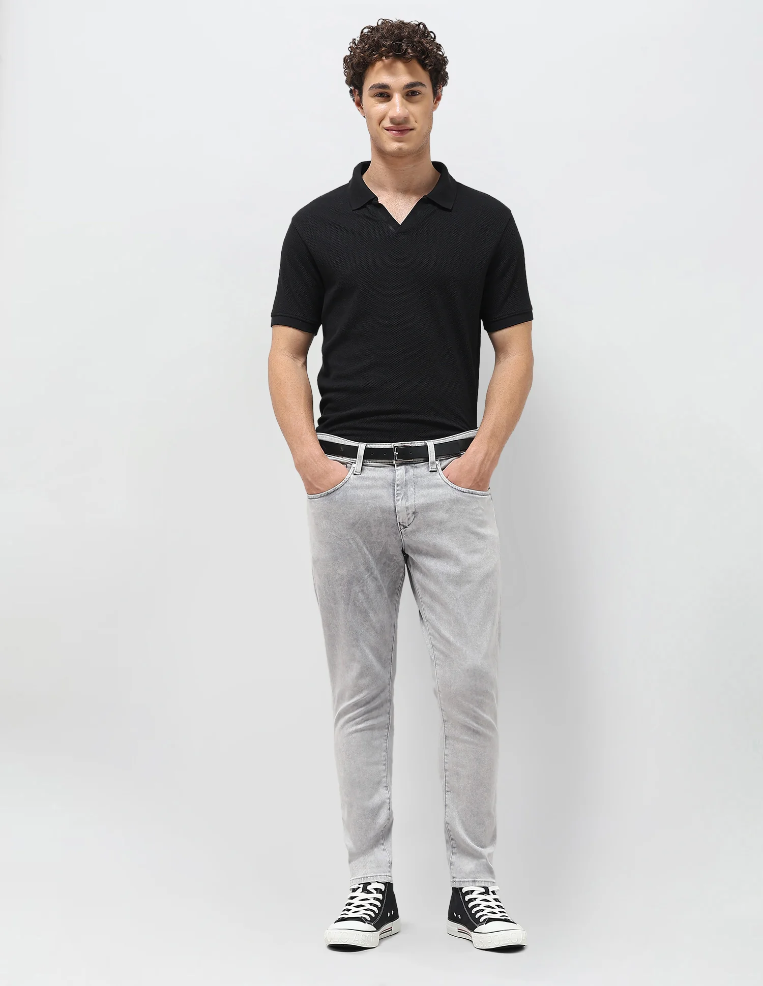 Henry Tapered Fit Grey Jeans - Image 3