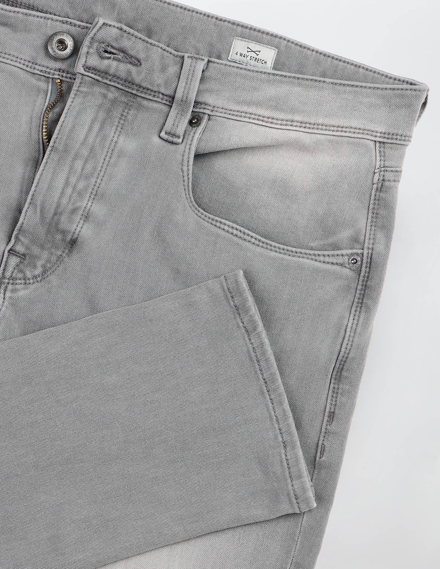 Henry Tapered Fit Grey Jeans - Image 2