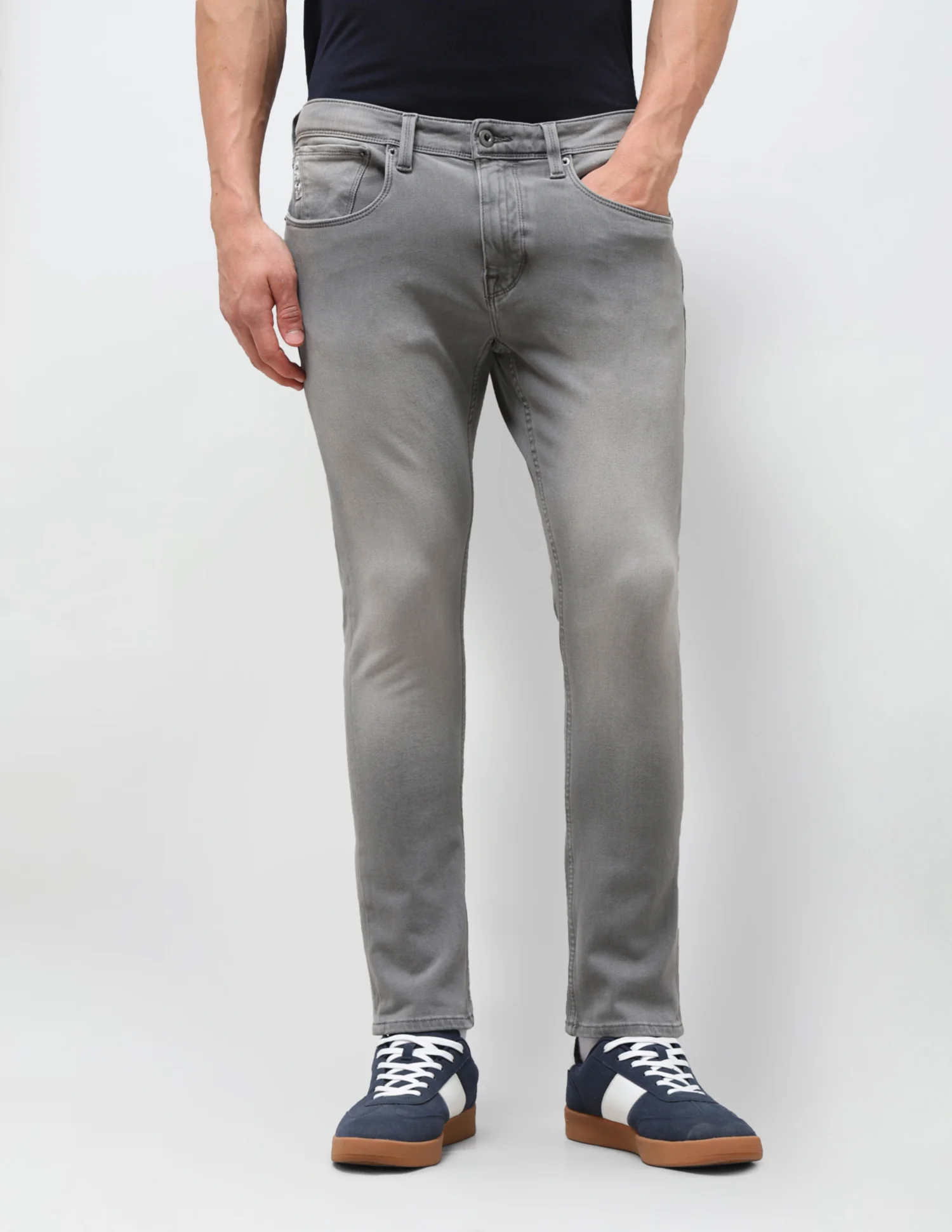 Henry Tapered Fit Grey Jeans - Image 6