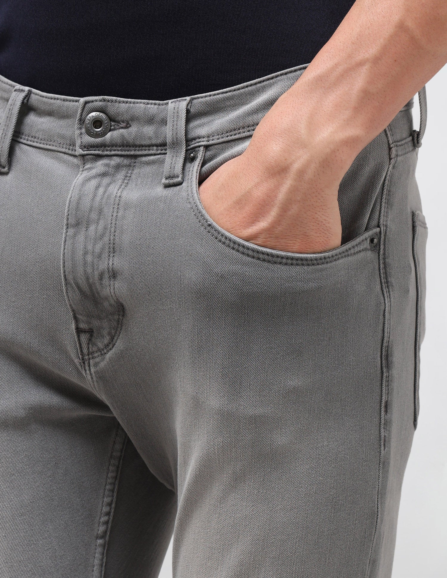 Henry Tapered Fit Grey Jeans - Image 7