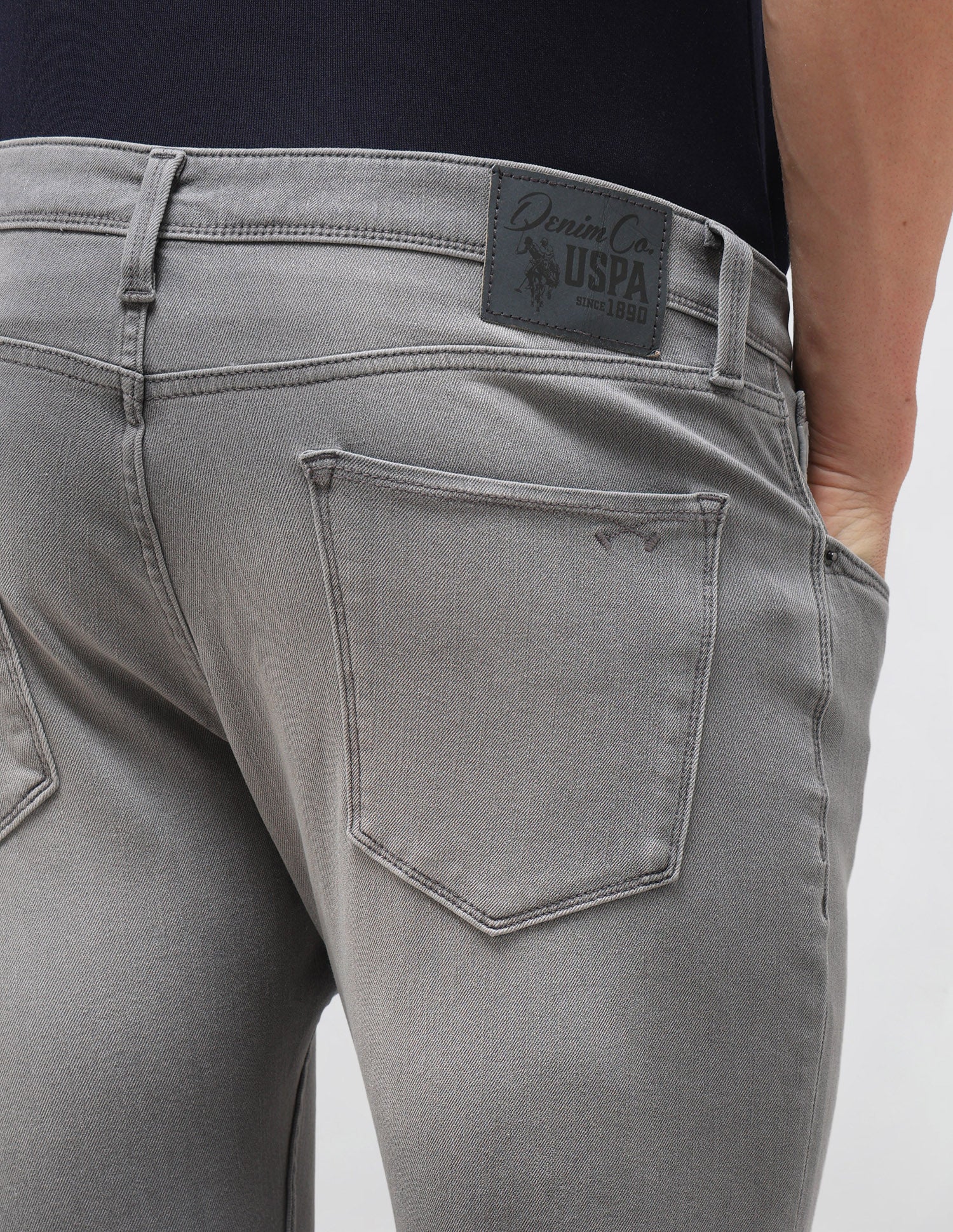 Henry Tapered Fit Grey Jeans - Image 8
