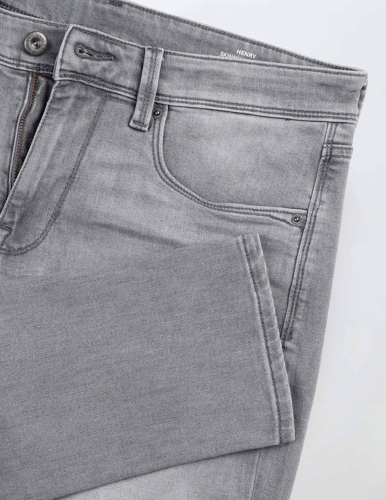 Henry Tapered Fit Grey Jeans - Image 2