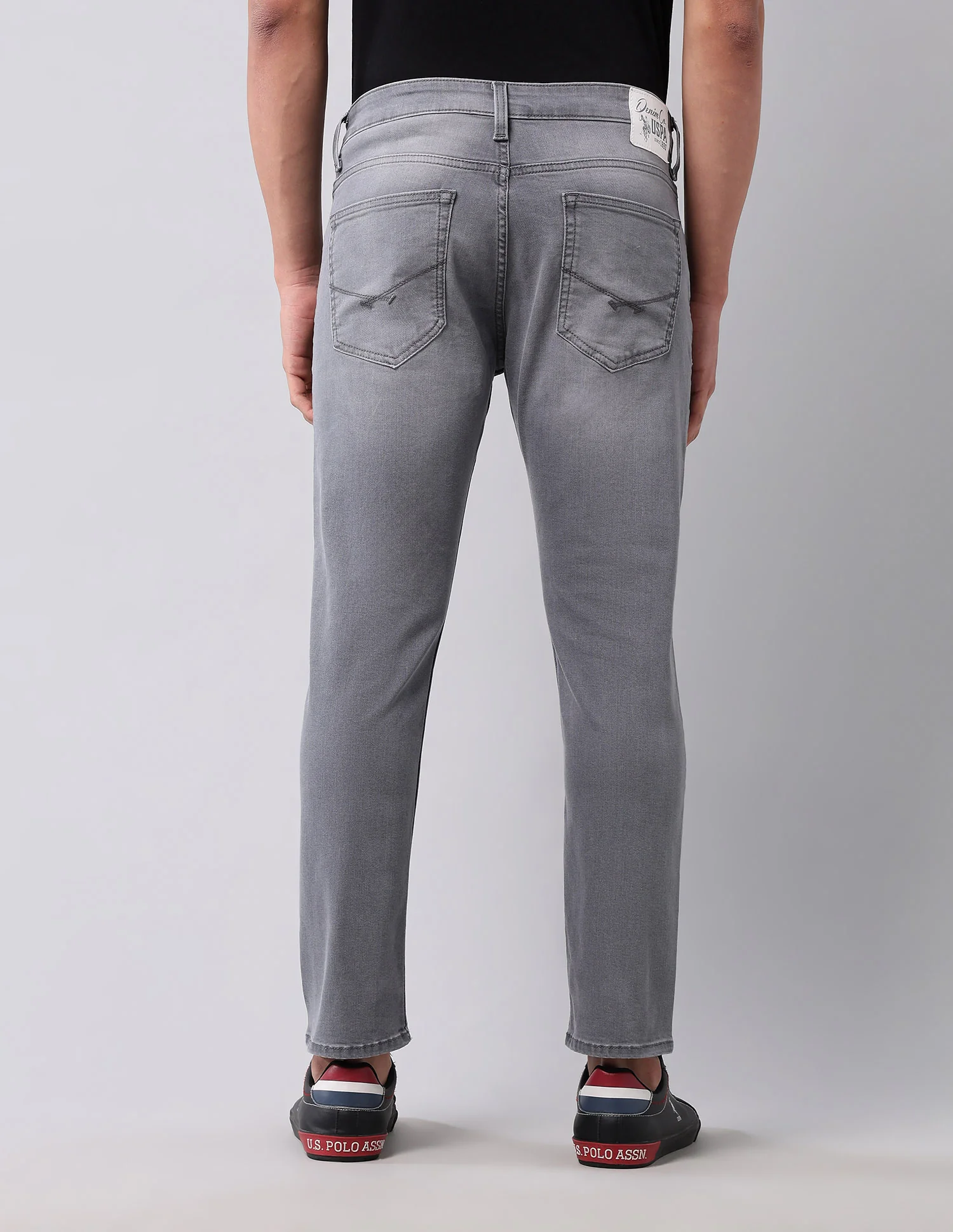 Henry Tapered Fit Grey Jeans - Image 5