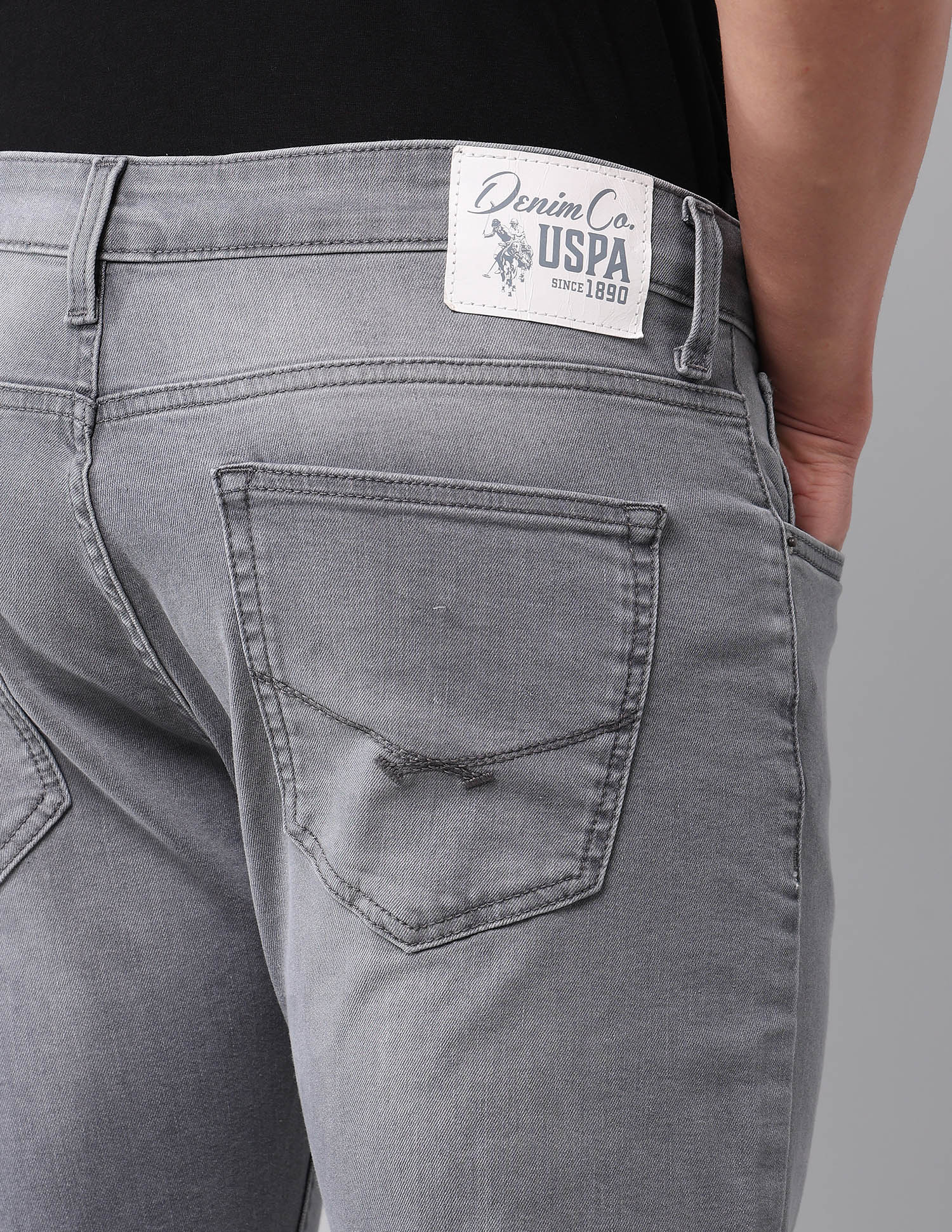 Henry Tapered Fit Grey Jeans - Image 8