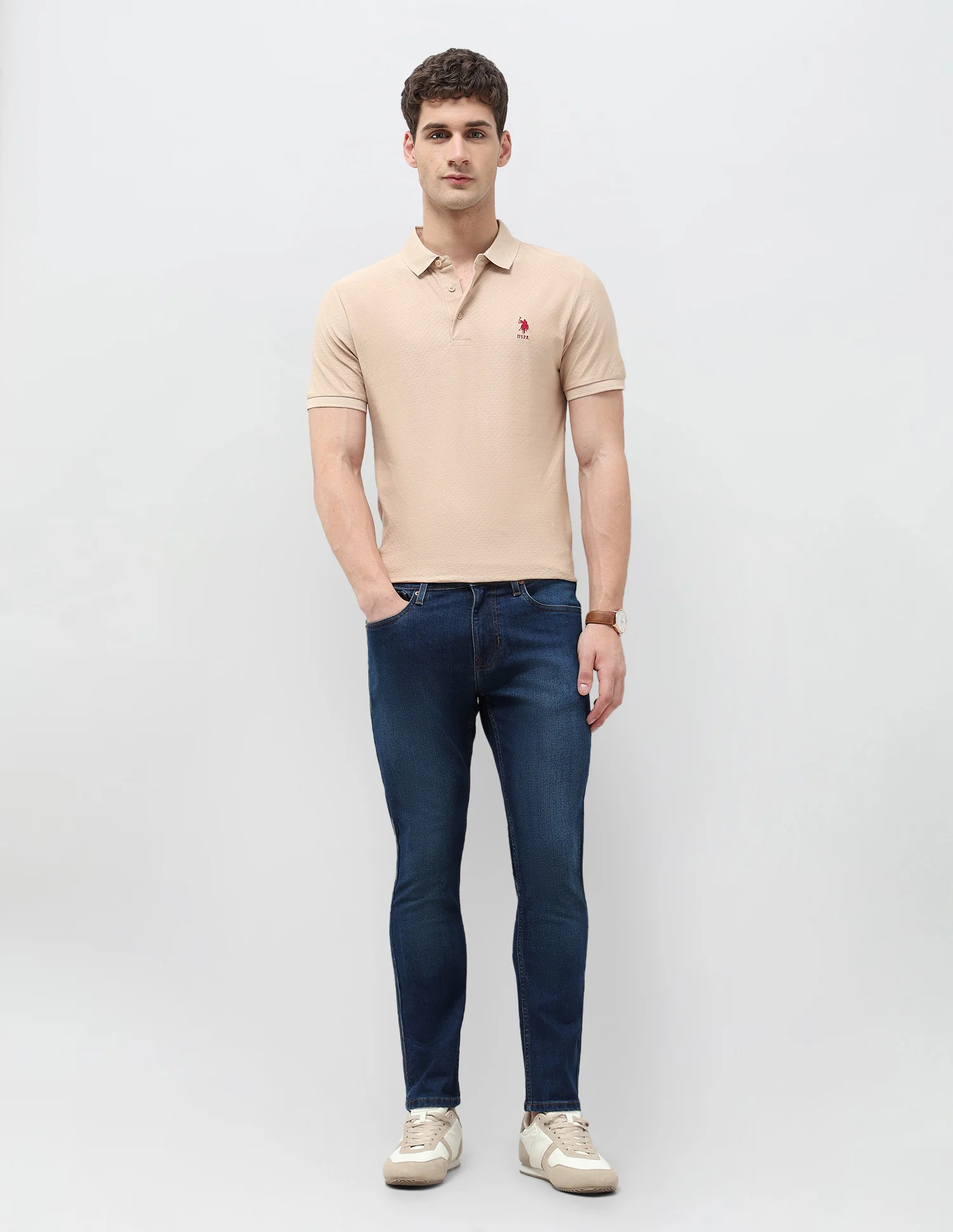 Henry Tapered Fit Stone Washed Jeans - Image 3