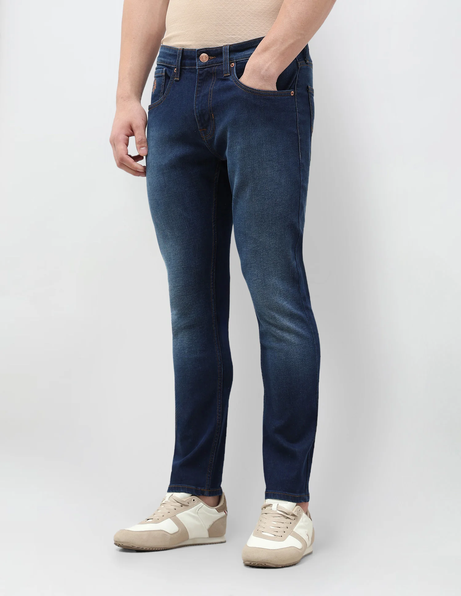 Henry Tapered Fit Stone Washed Jeans - Image 4