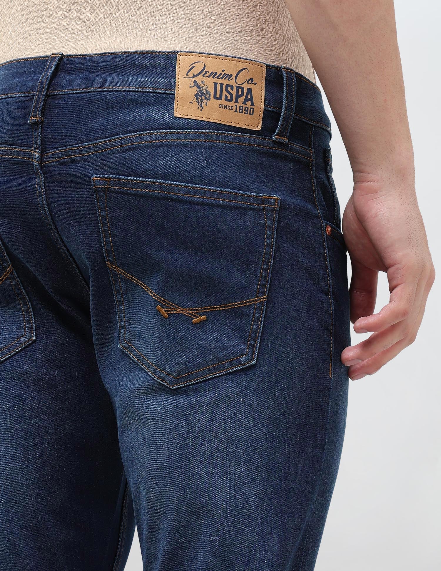 Henry Tapered Fit Stone Washed Jeans - Image 8