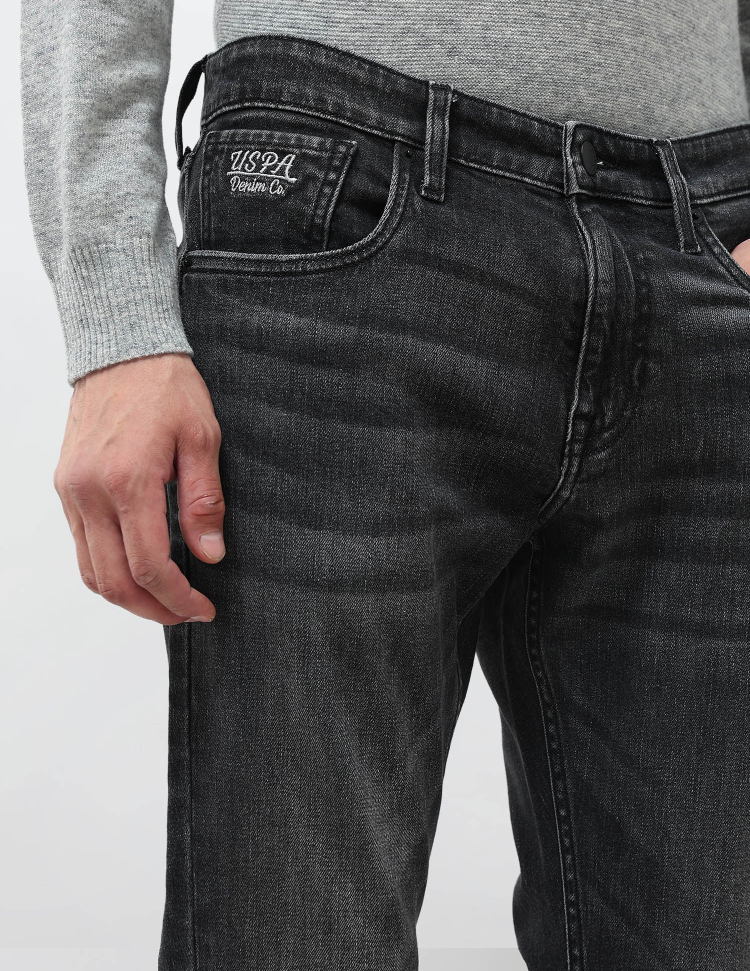 Henry Tapered Fit Whiskered Jeans - Image 7
