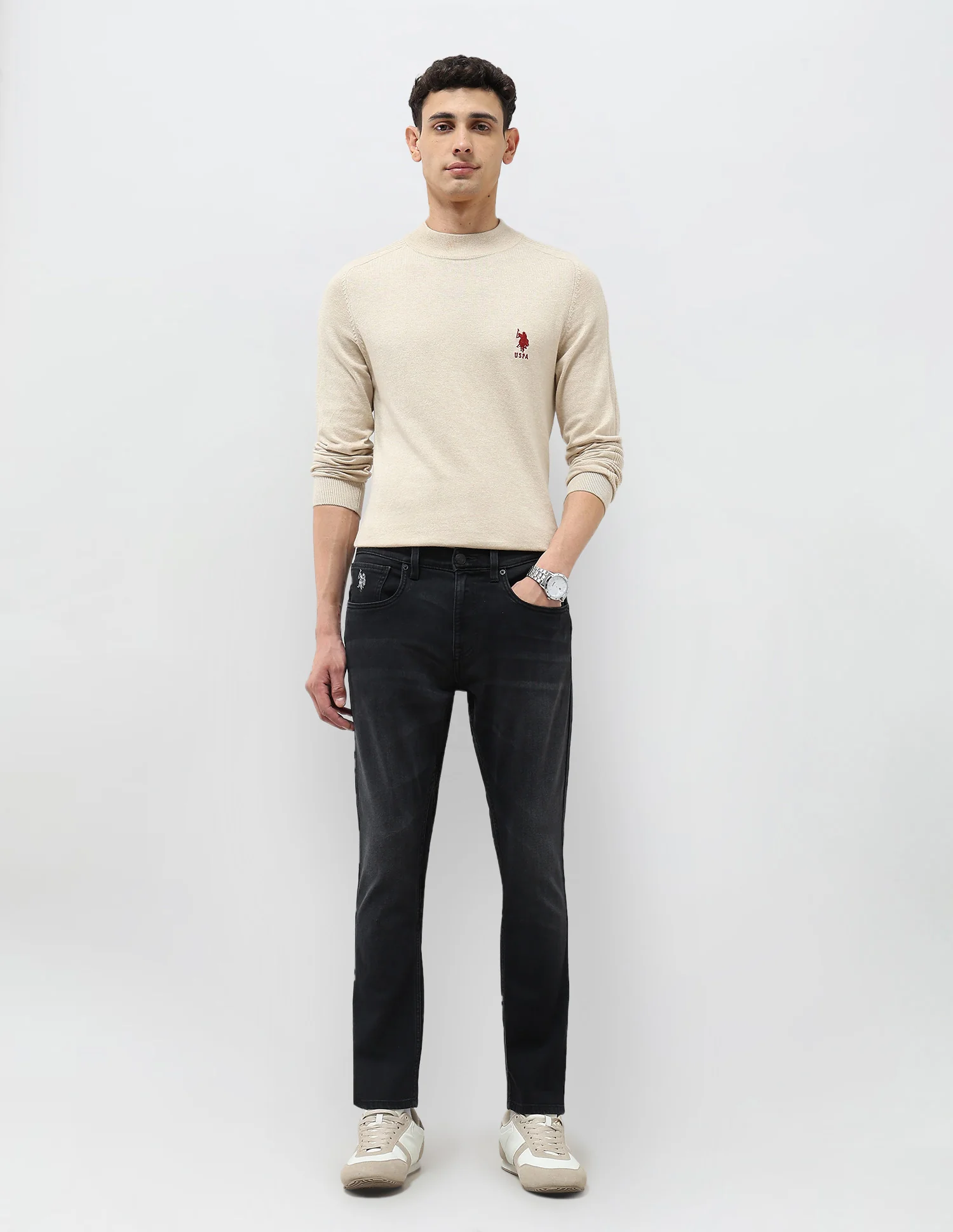 Henry Tapered Fit Whiskered Jeans - Image 3