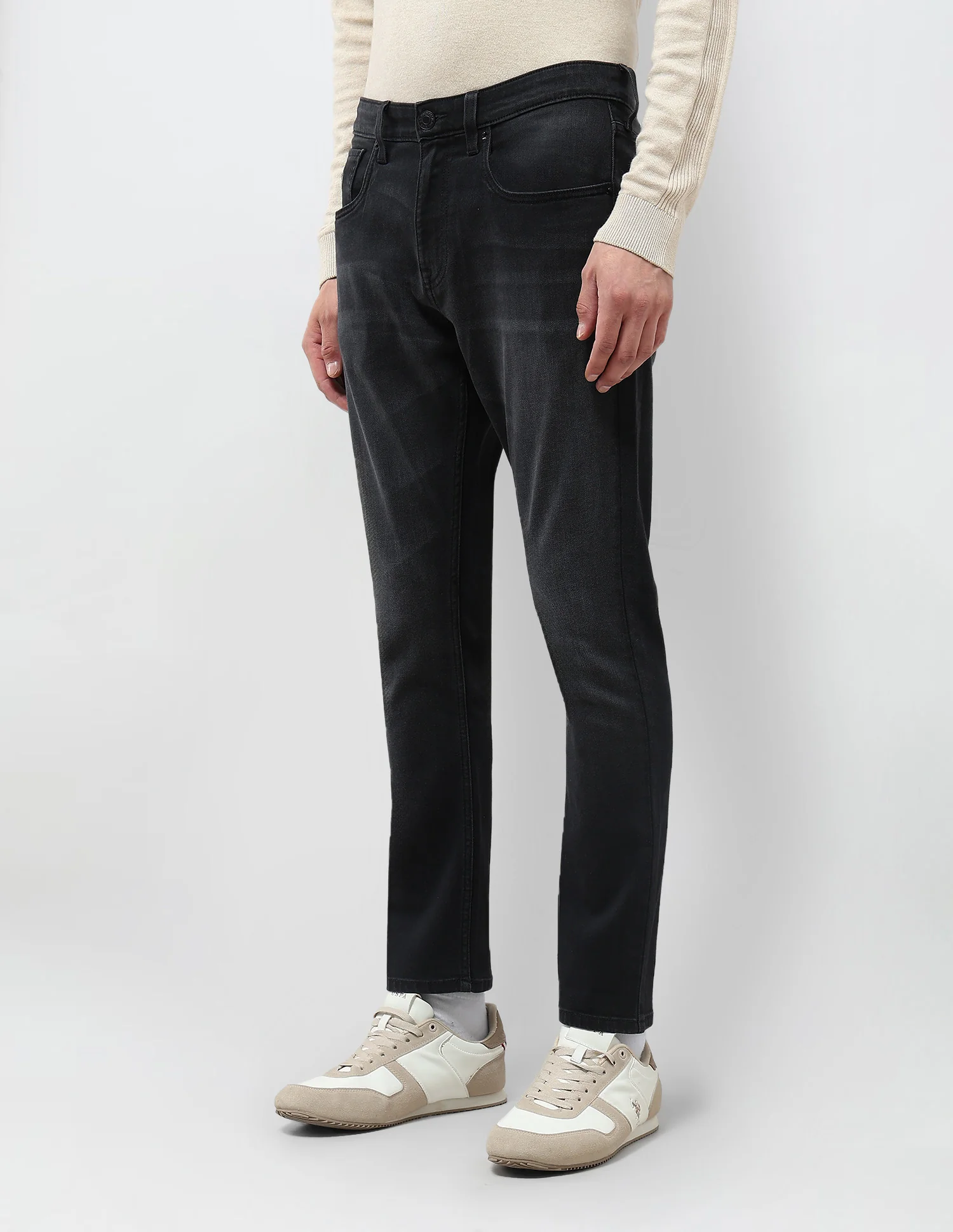 Henry Tapered Fit Whiskered Jeans - Image 4
