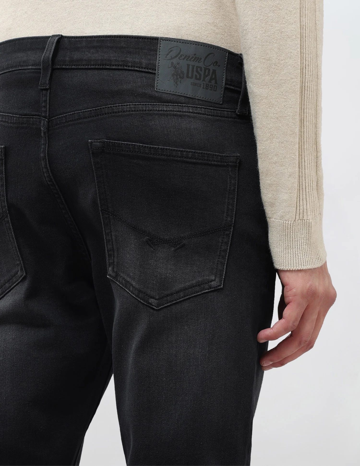 Henry Tapered Fit Whiskered Jeans - Image 8