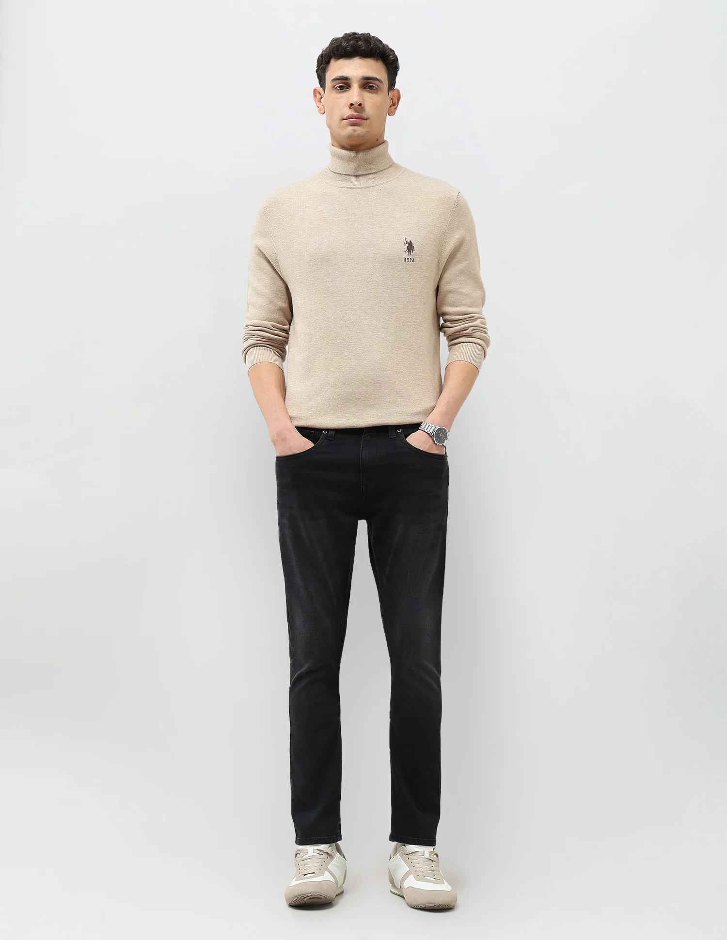 Henry Tapered Fit Whiskered Jeans - Image 3