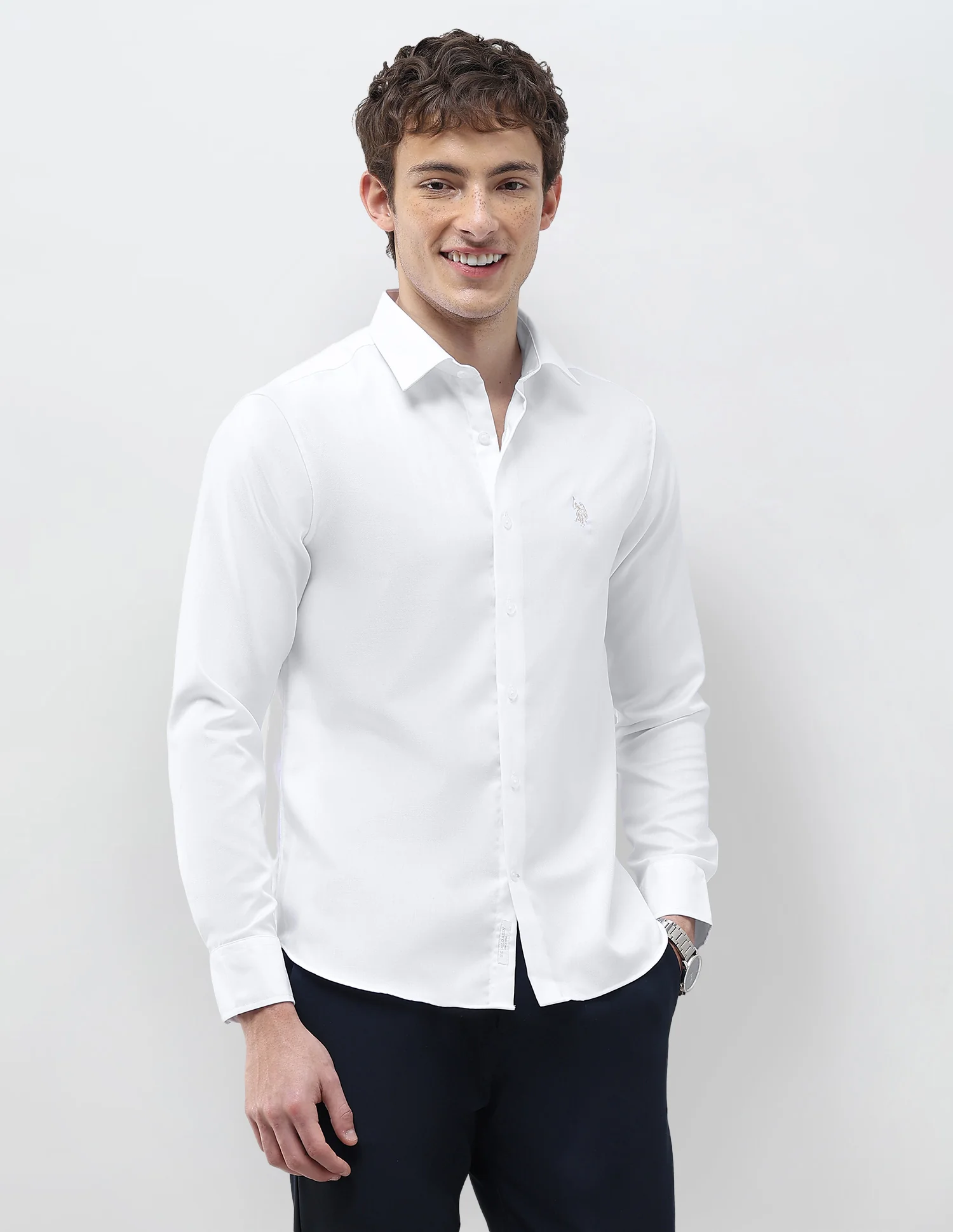 Herringbone Tailored Fit Shirt