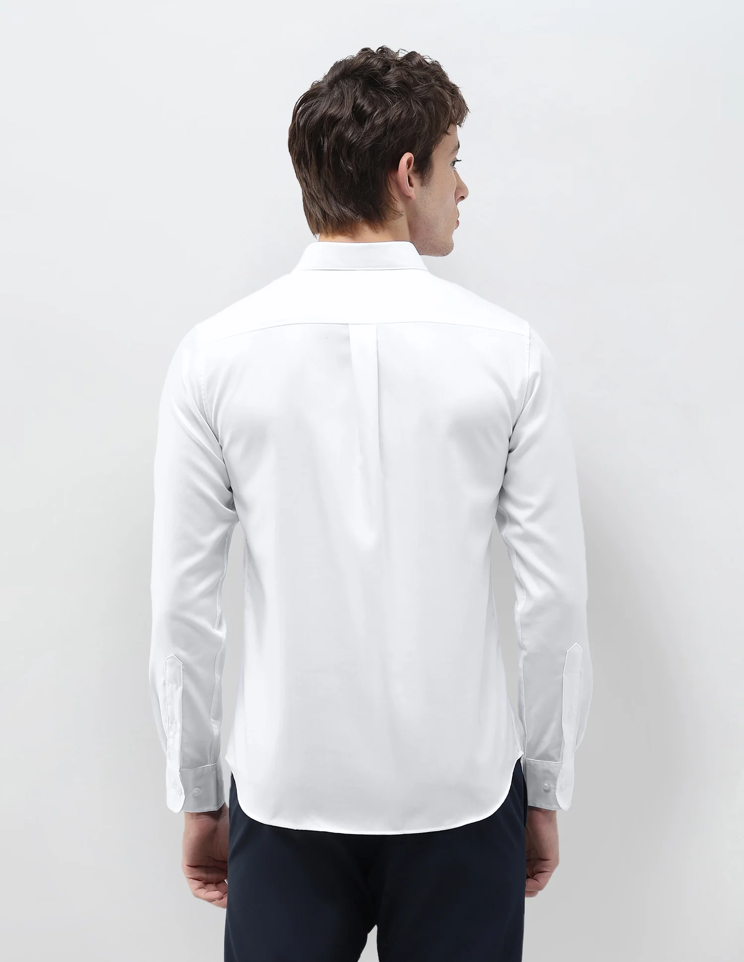 Herringbone Tailored Fit Shirt - Image 5