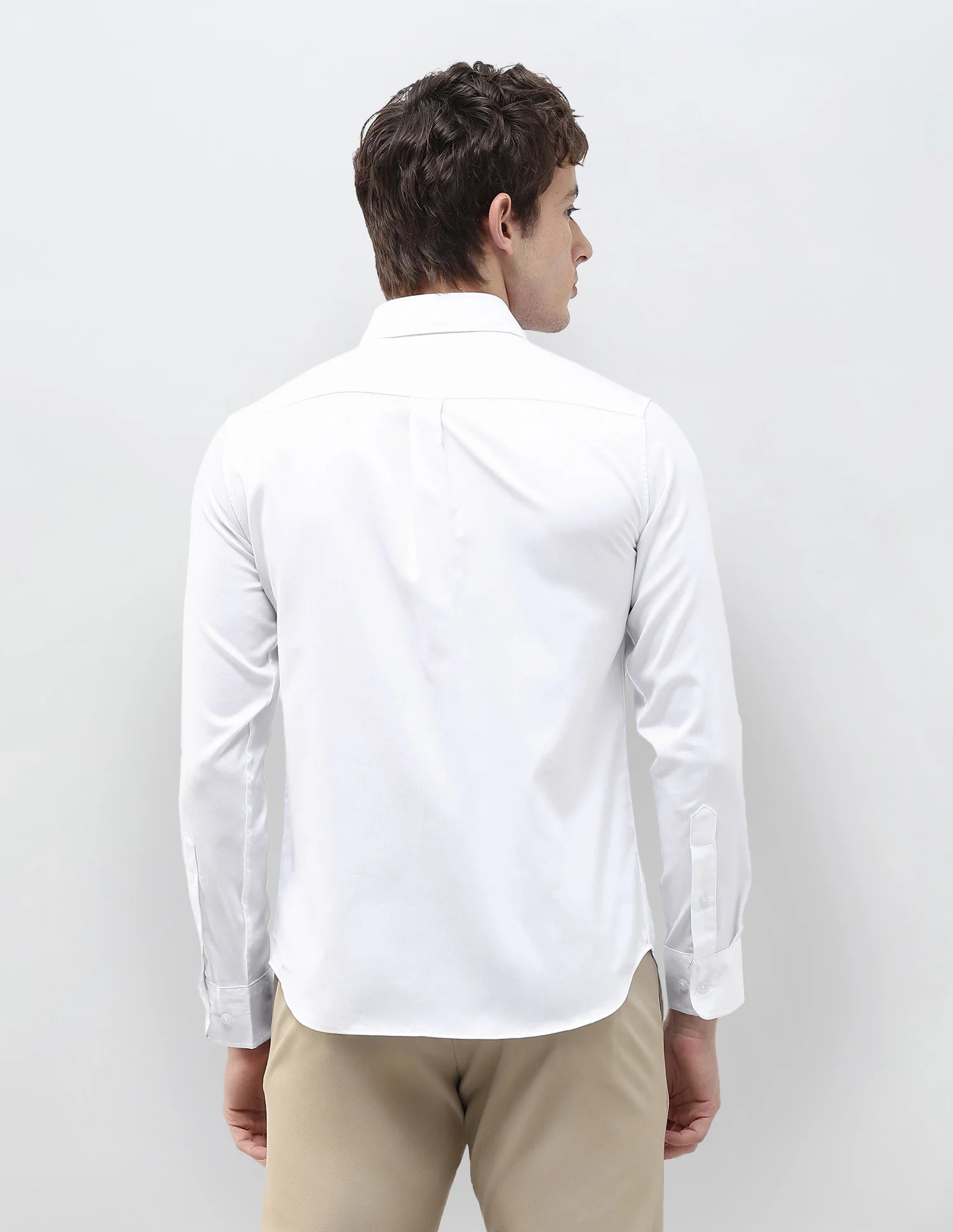Herringbone Tailored Fit Shirt - Image 5