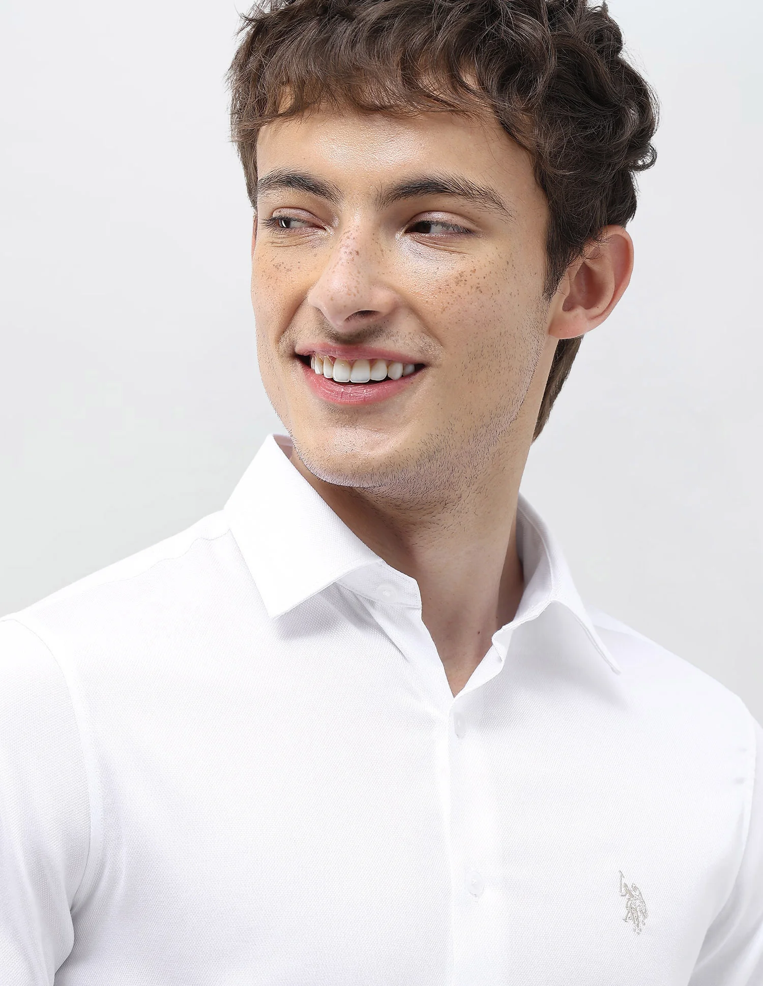 Herringbone Tailored Fit Shirt - Image 7
