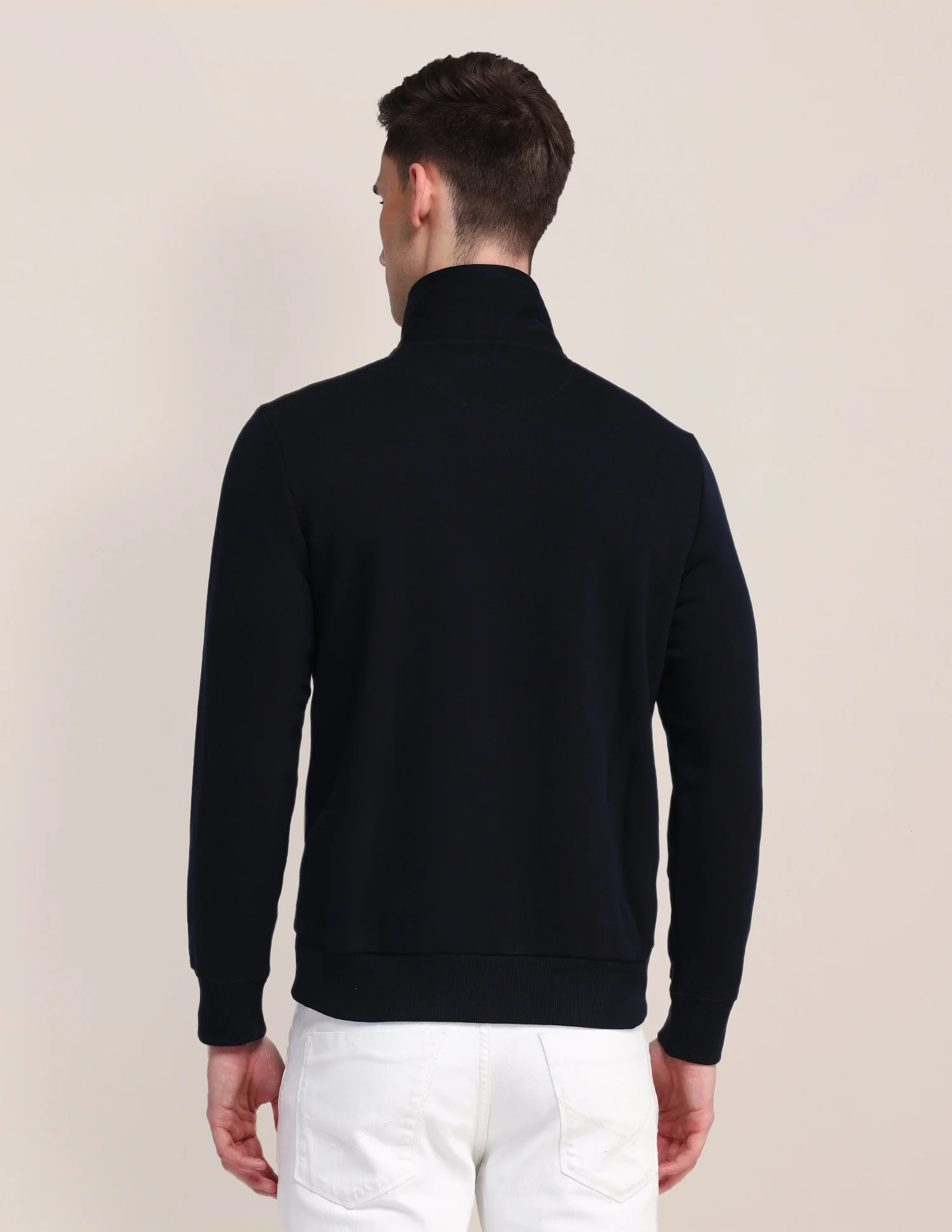 High Neck Colour Blocked Sweatshirt - Image 5