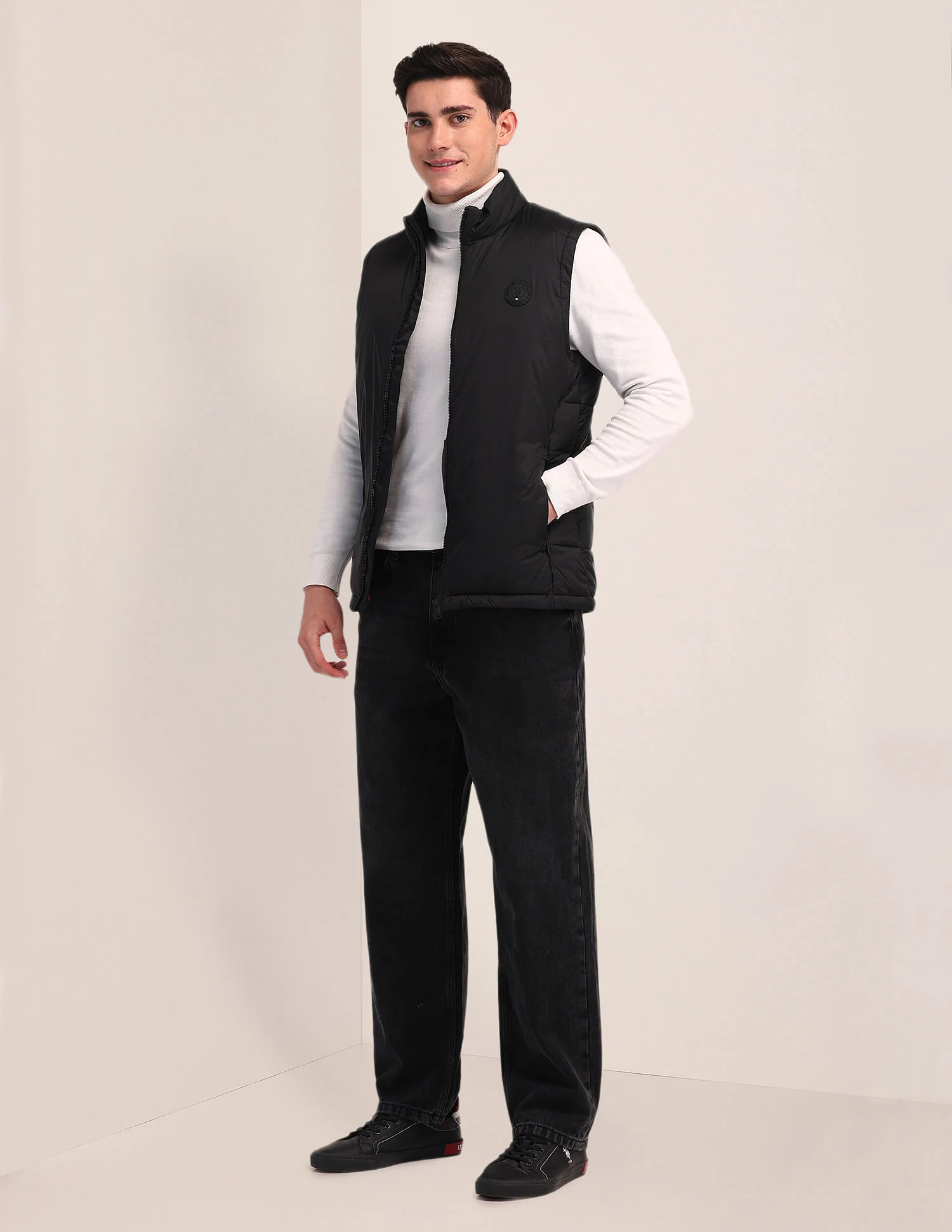High Neck Padded Jacket - Image 3