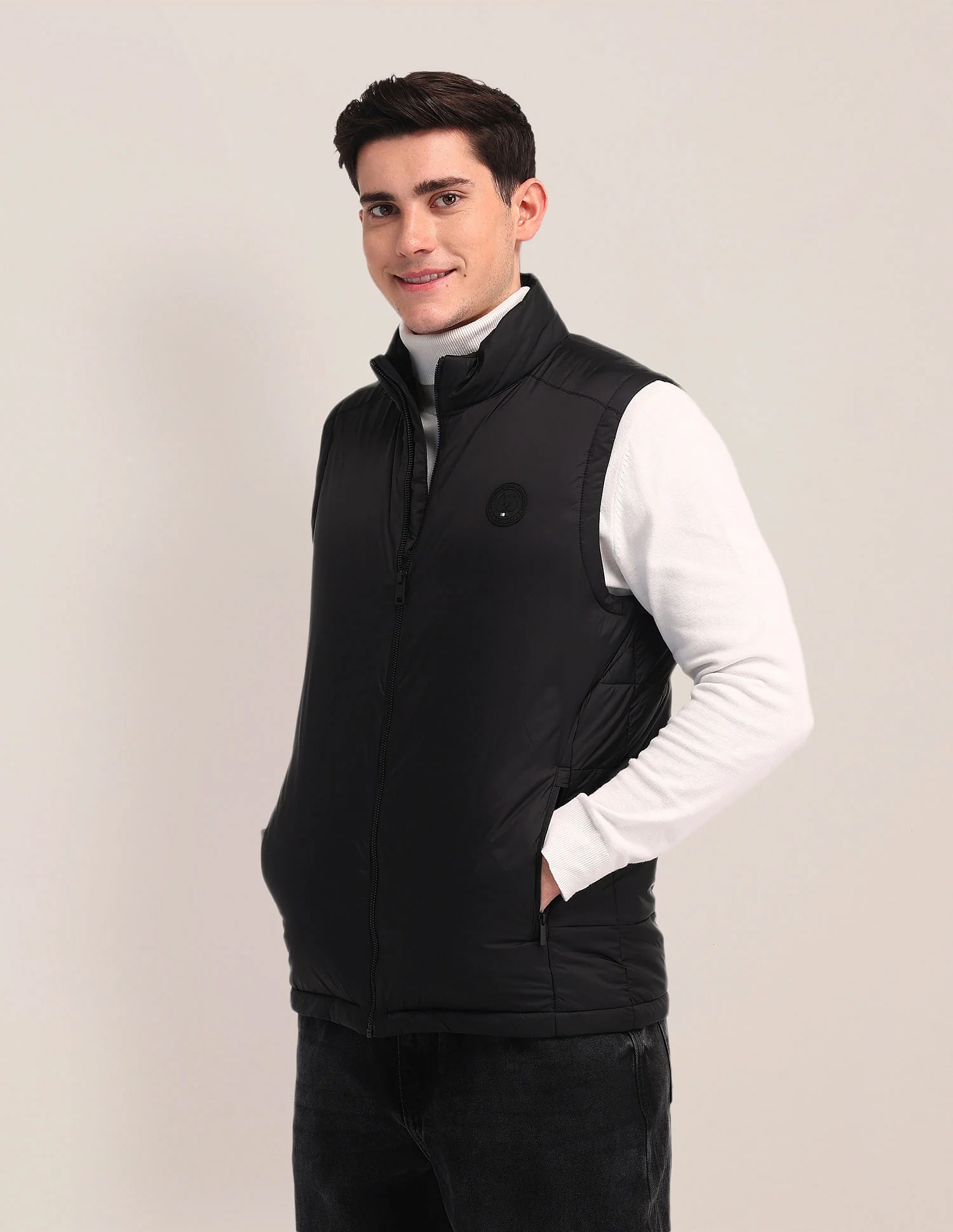 High Neck Padded Jacket - Image 4